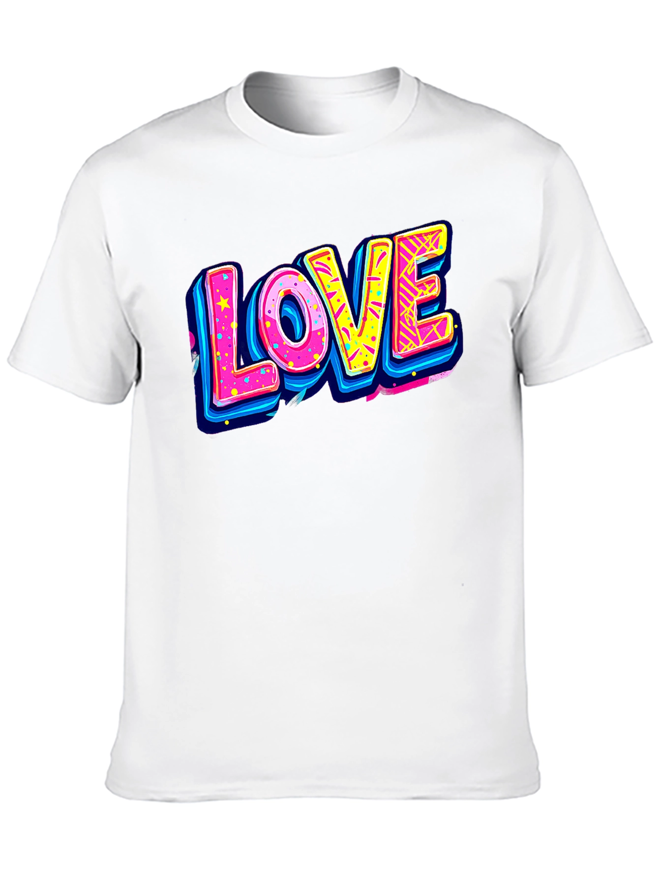 Retro LOVE Graphic Tee - 80s Style T-Shirt