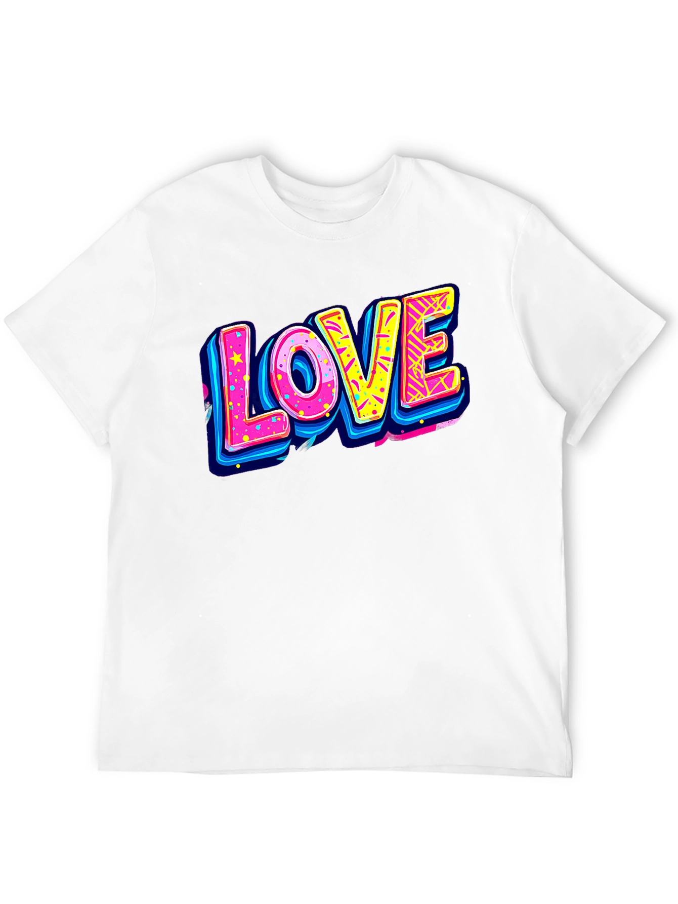 Retro LOVE Graphic Tee - 80s Style T-Shirt