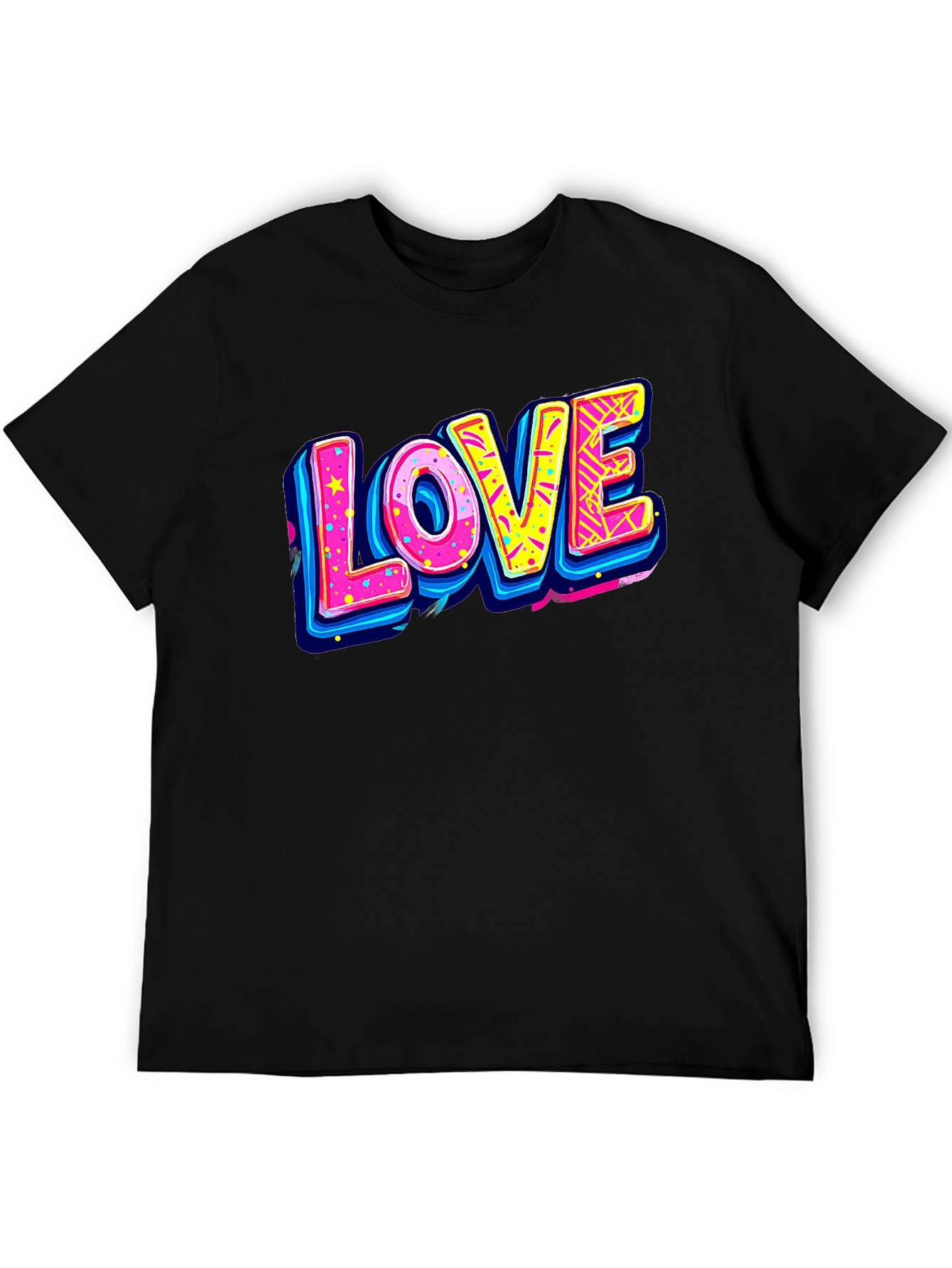 Retro LOVE Graphic Tee - 80s Style T-Shirt