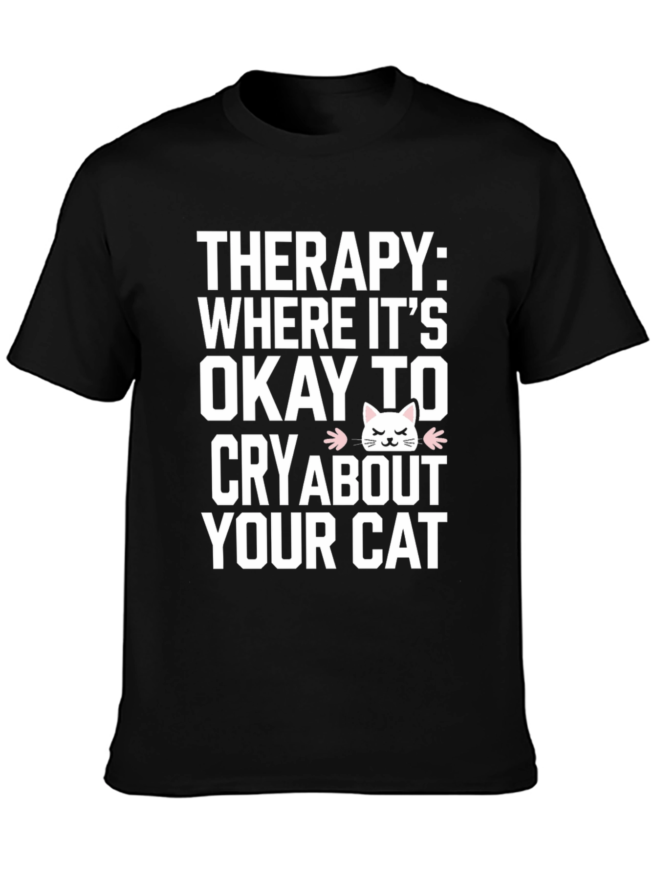 Therapy Cat T-Shirt Funny Cat Lover Tee