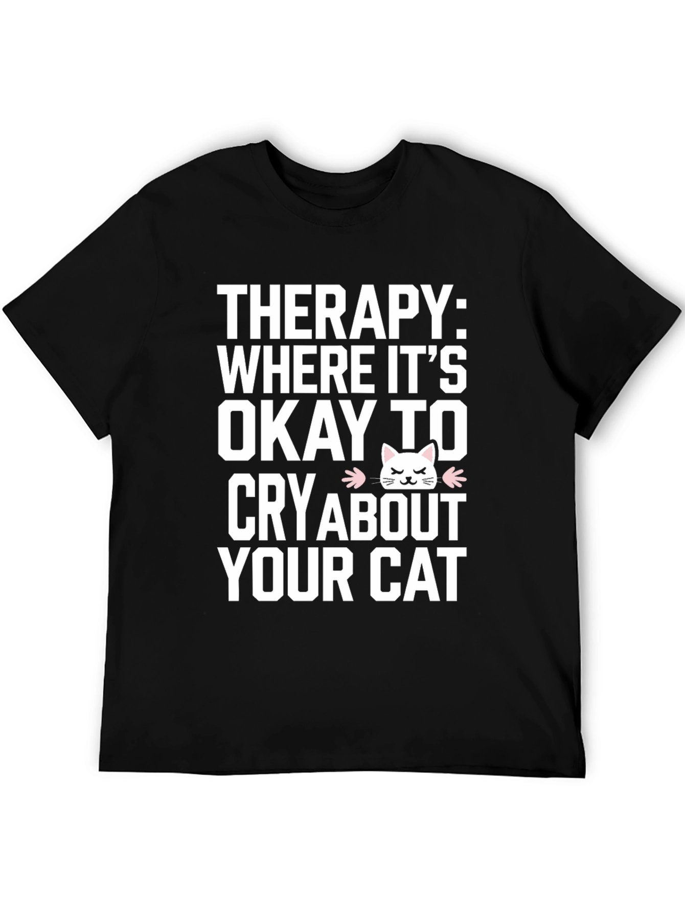 Therapy Cat T-Shirt Funny Cat Lover Tee