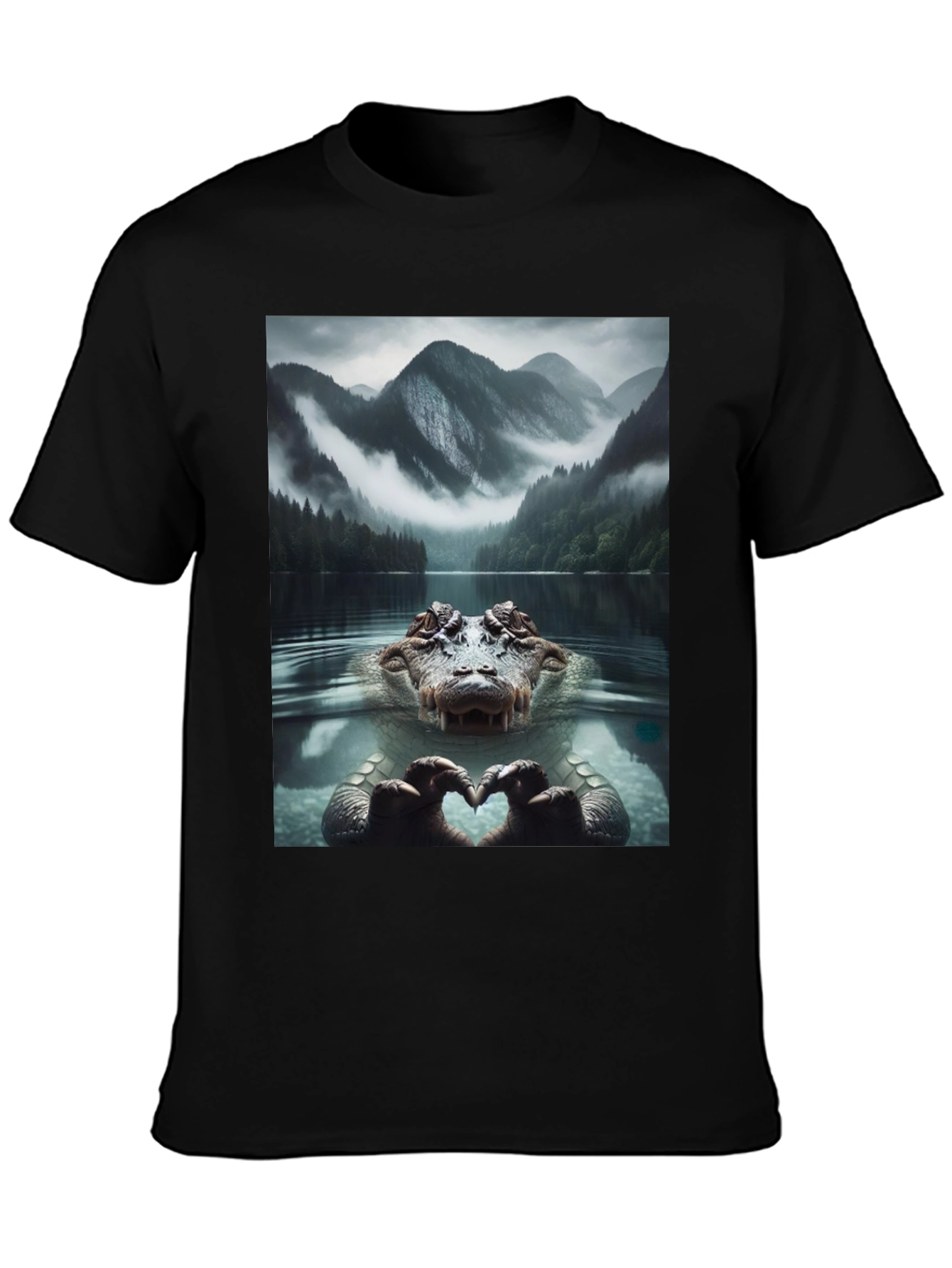 Alligator Love Lake Nature Graphic T-Shirt