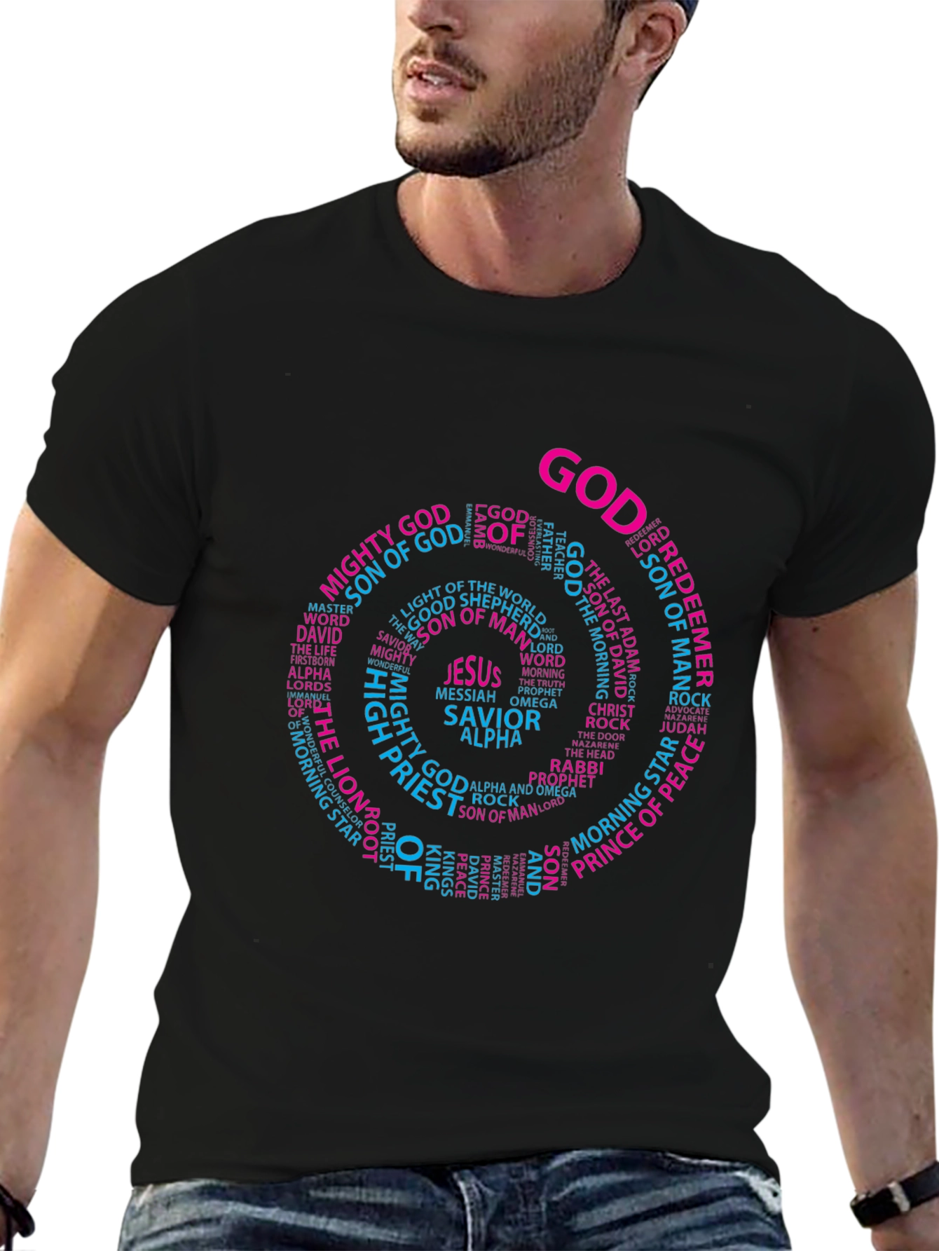 Faith Inspired Graphic Tee - GOD Circle