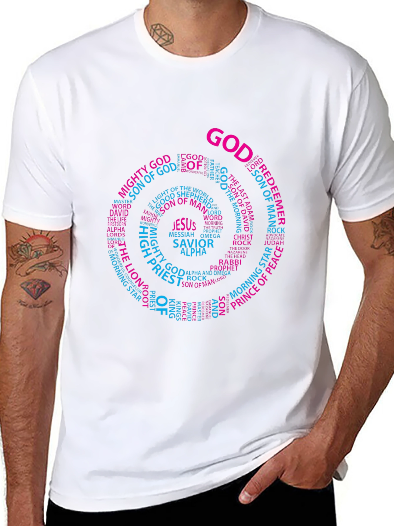 Faith Inspired Graphic Tee - GOD Circle
