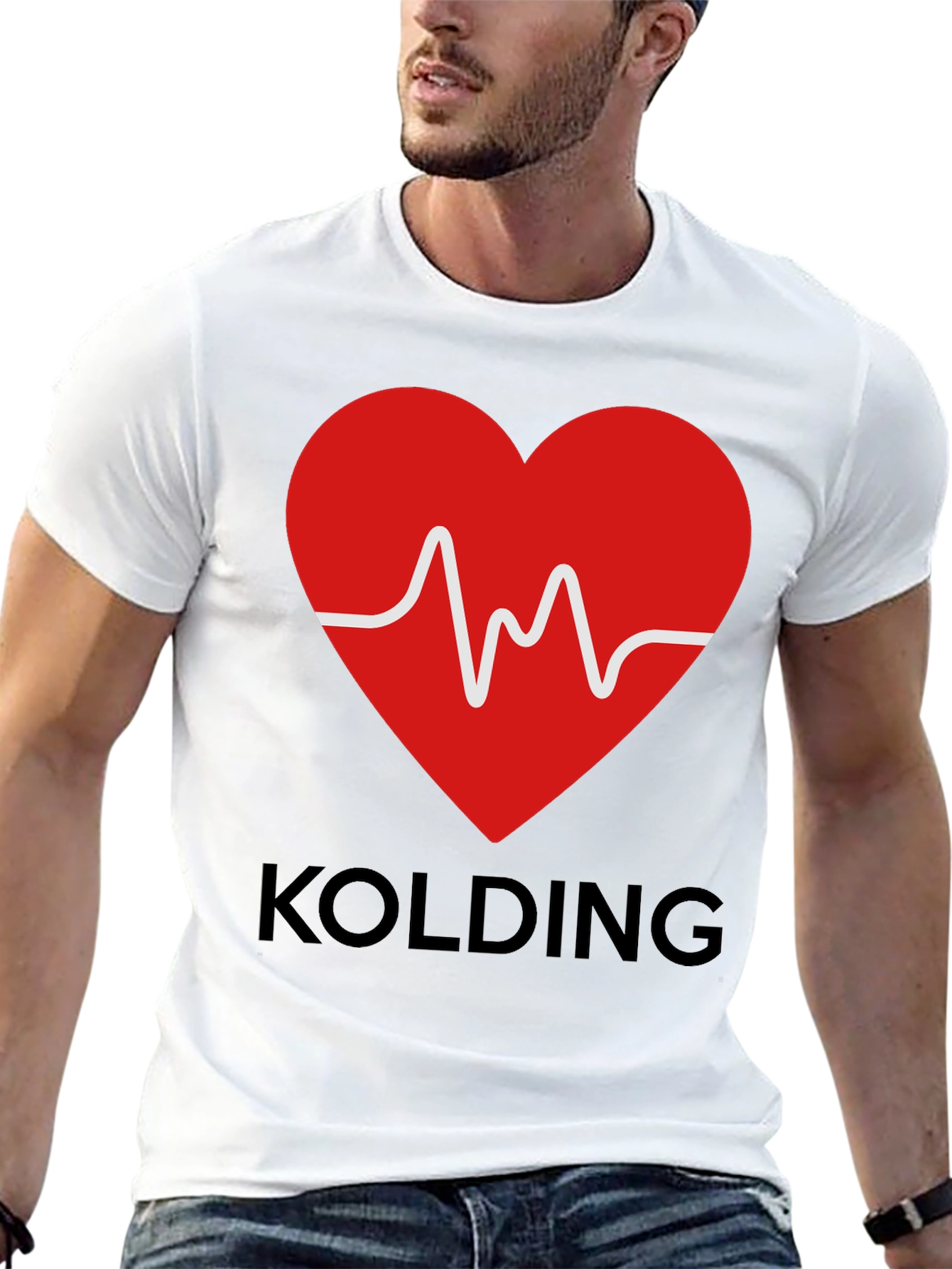 KOLDING Heartbeat Graphic T-Shirt - Stylish & Comfortable