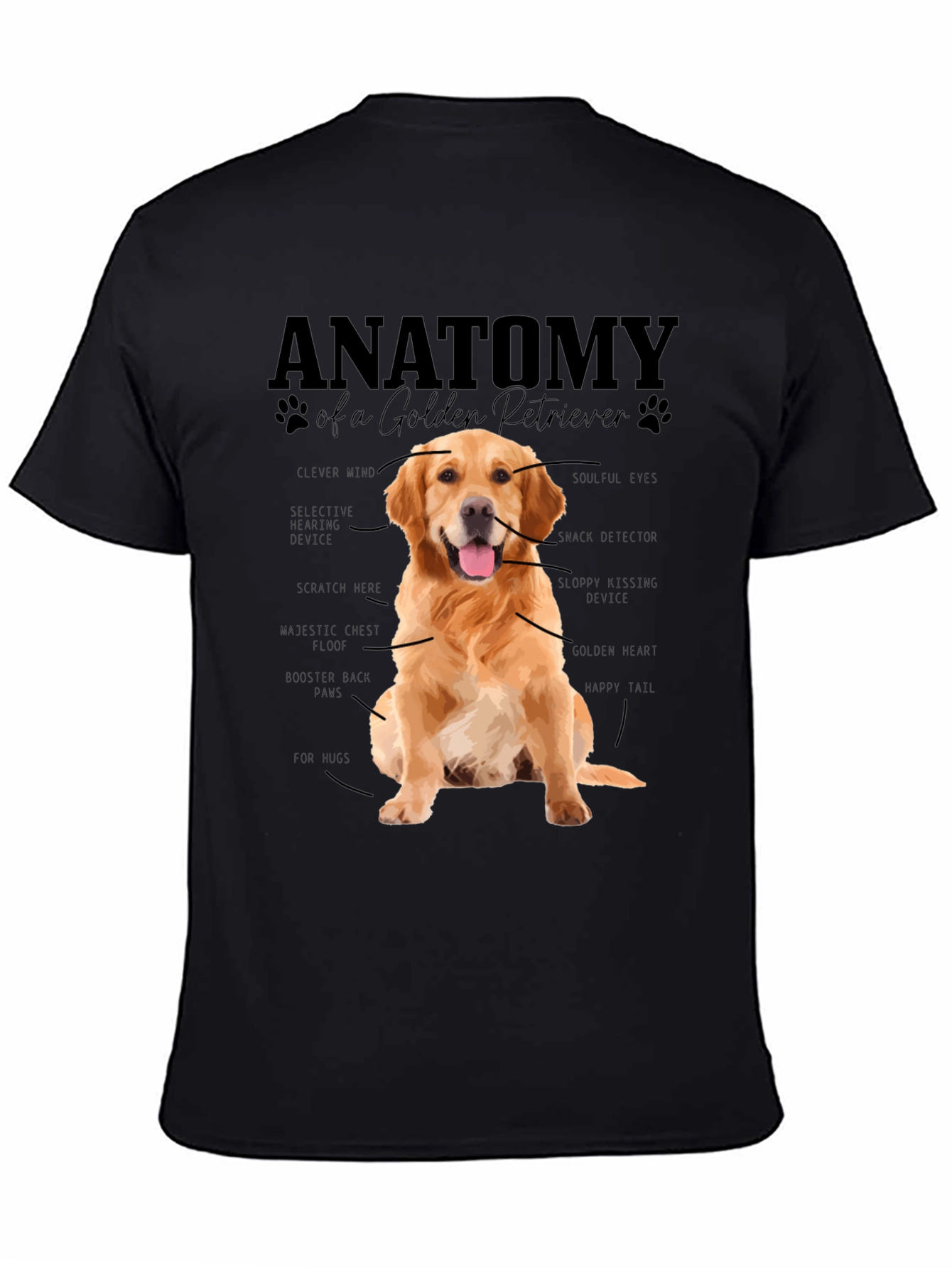 Anatomy of a Golden Retriever T-Shirt