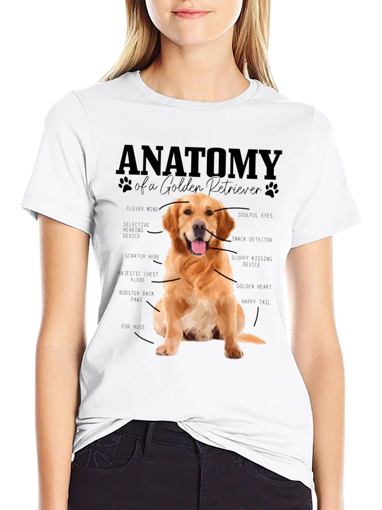Anatomy of a Golden Retriever T-Shirt