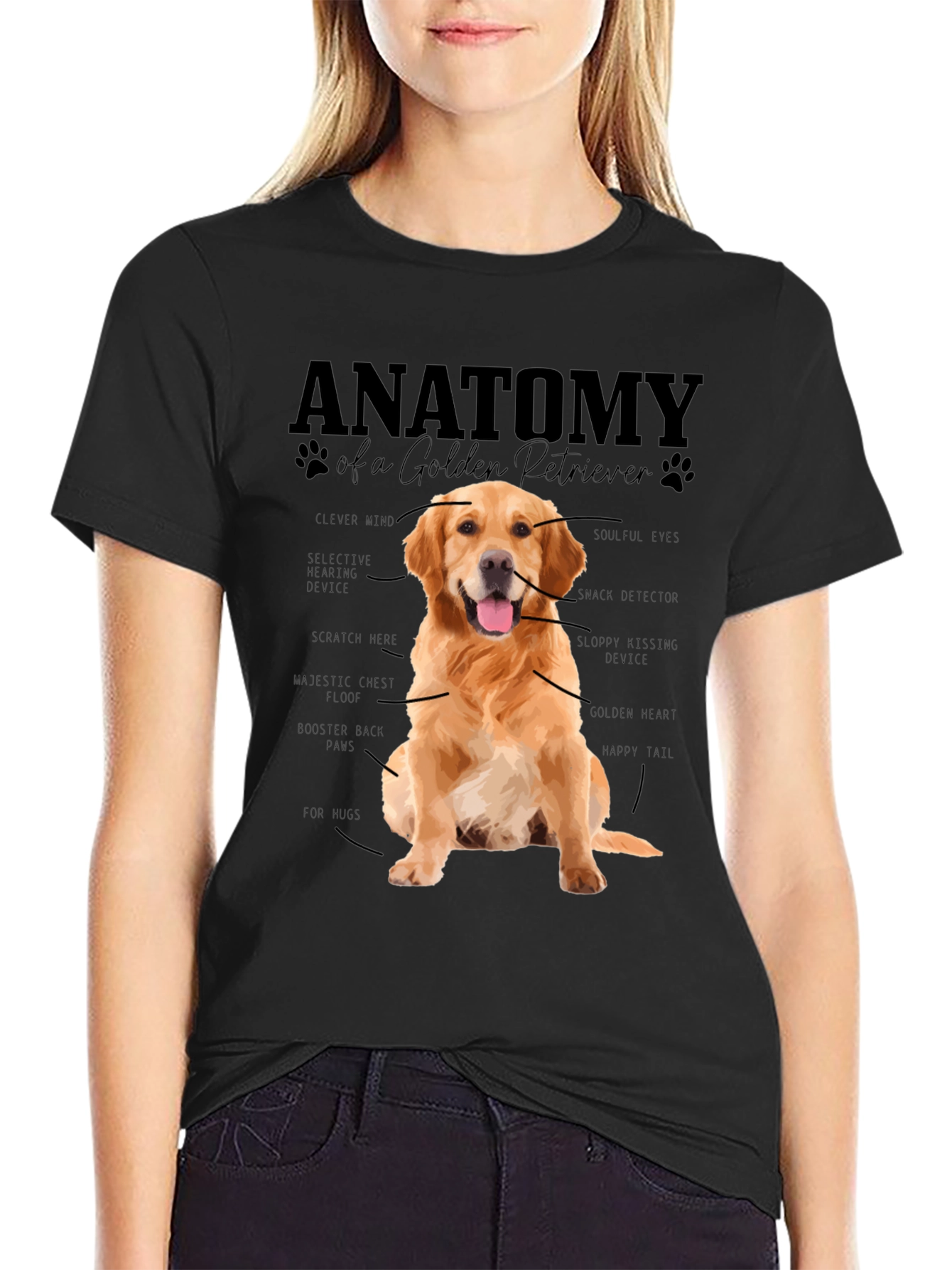 Anatomy of a Golden Retriever T-Shirt