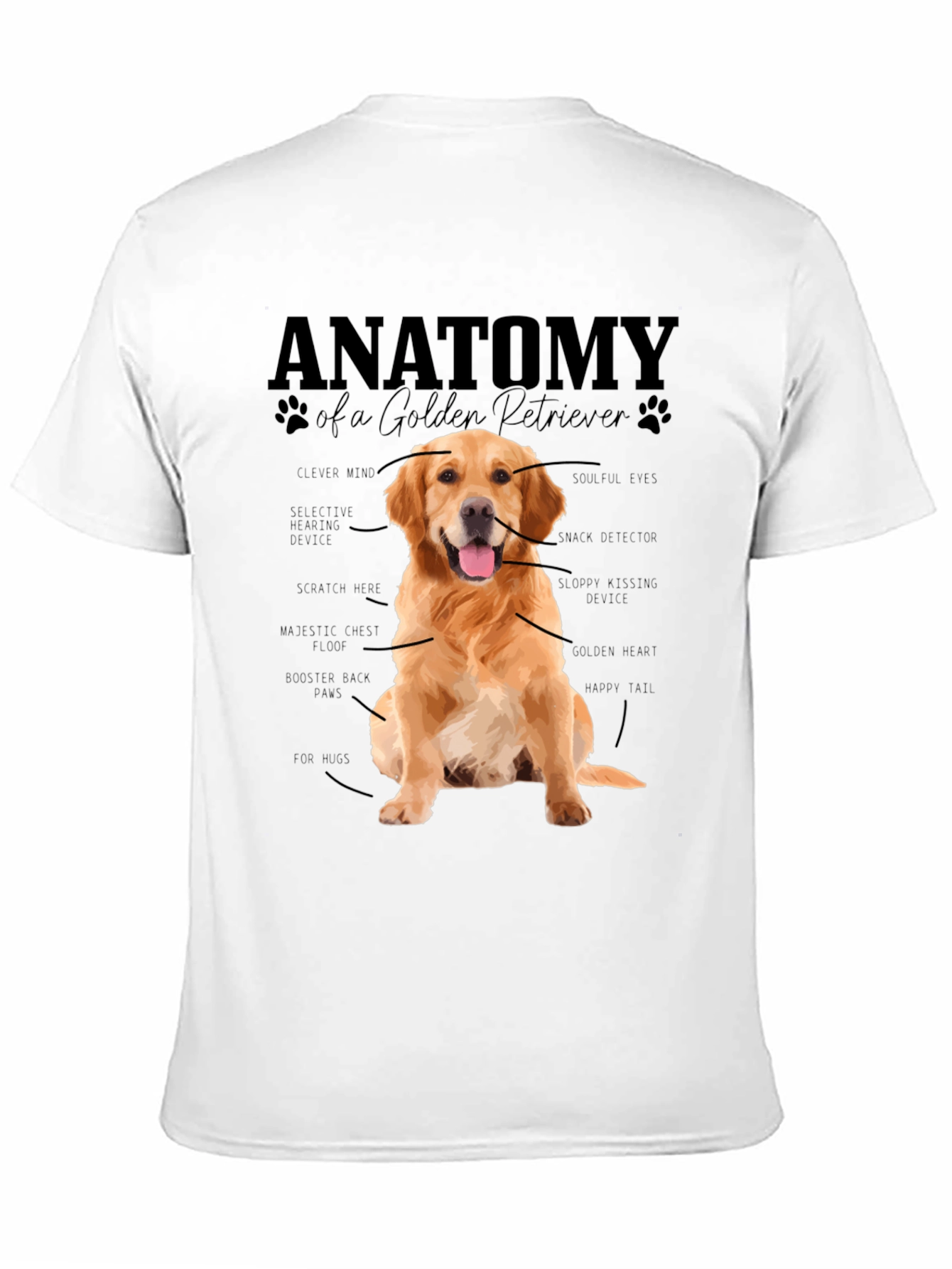Anatomy of a Golden Retriever T-Shirt
