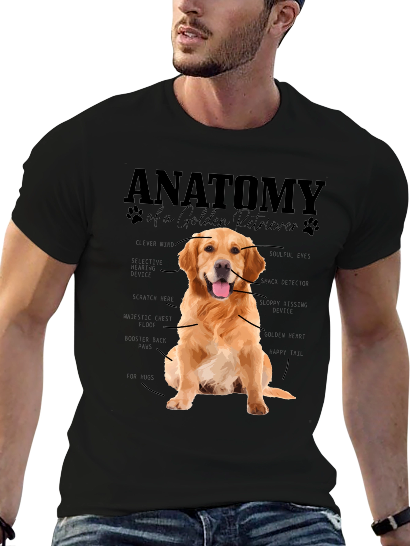 Anatomy of a Golden Retriever T-Shirt