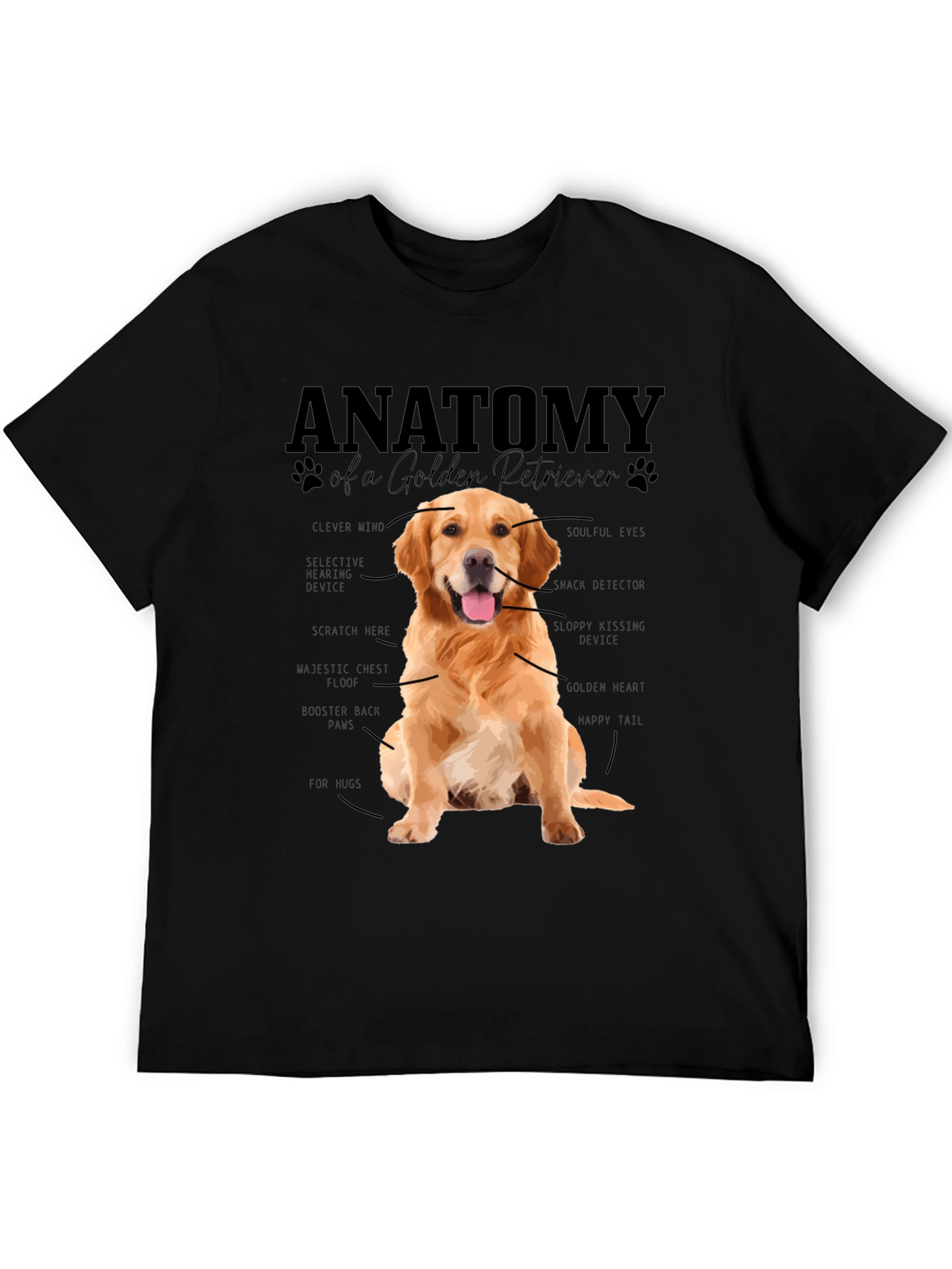 Anatomy of a Golden Retriever T-Shirt