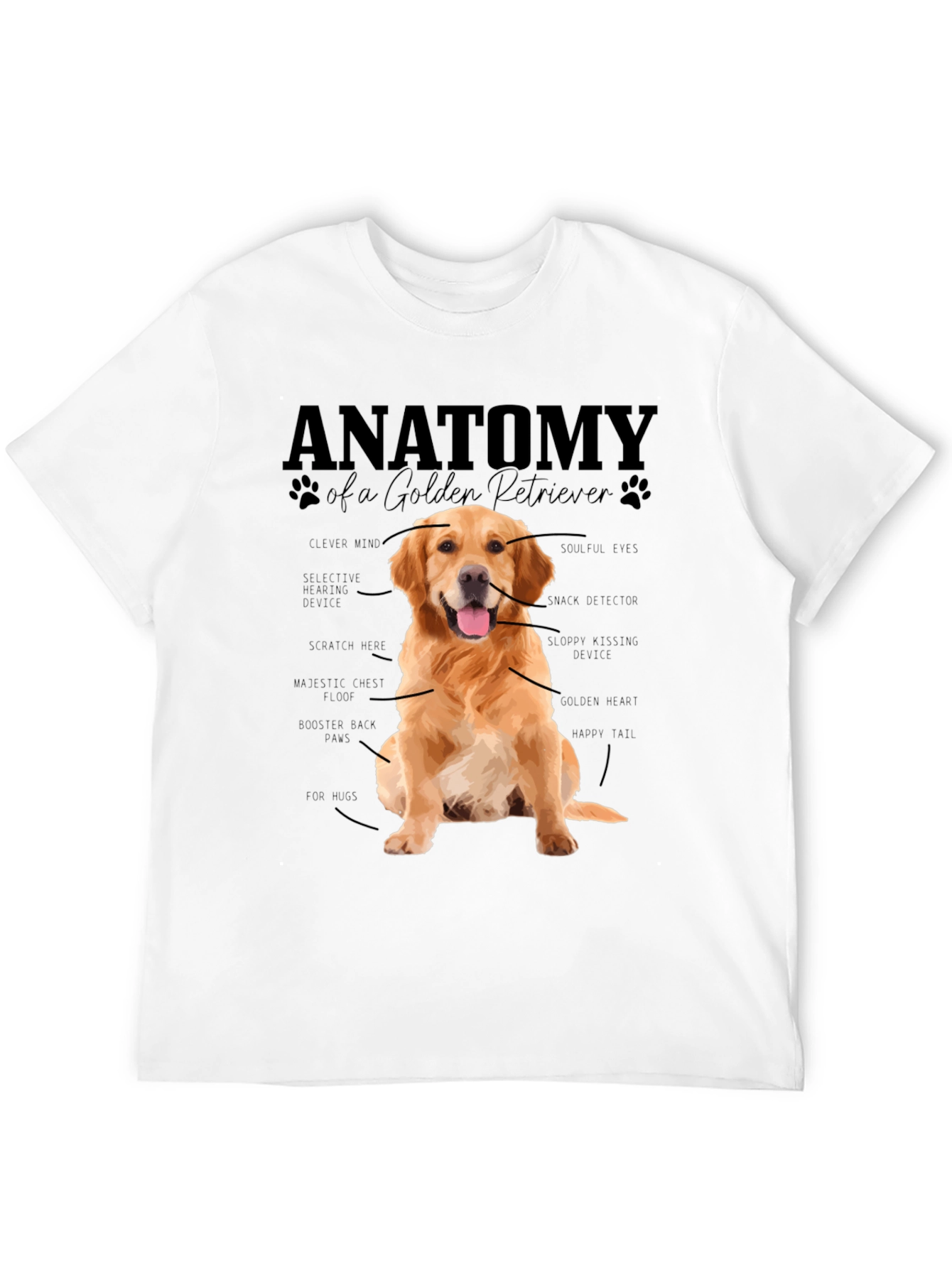 Anatomy of a Golden Retriever T-Shirt