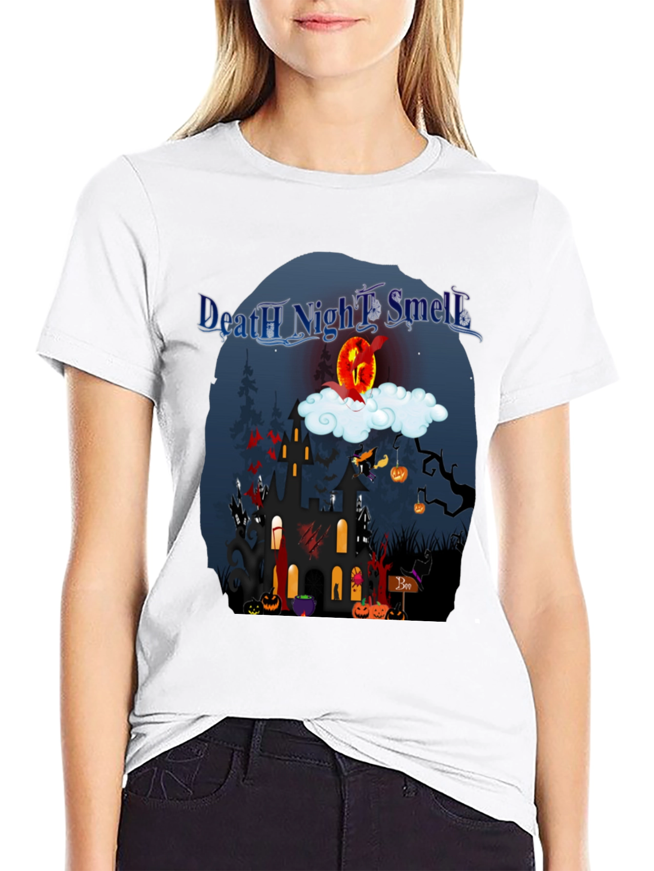 Death Night Smell T-Shirt Halloween Graphic Tee