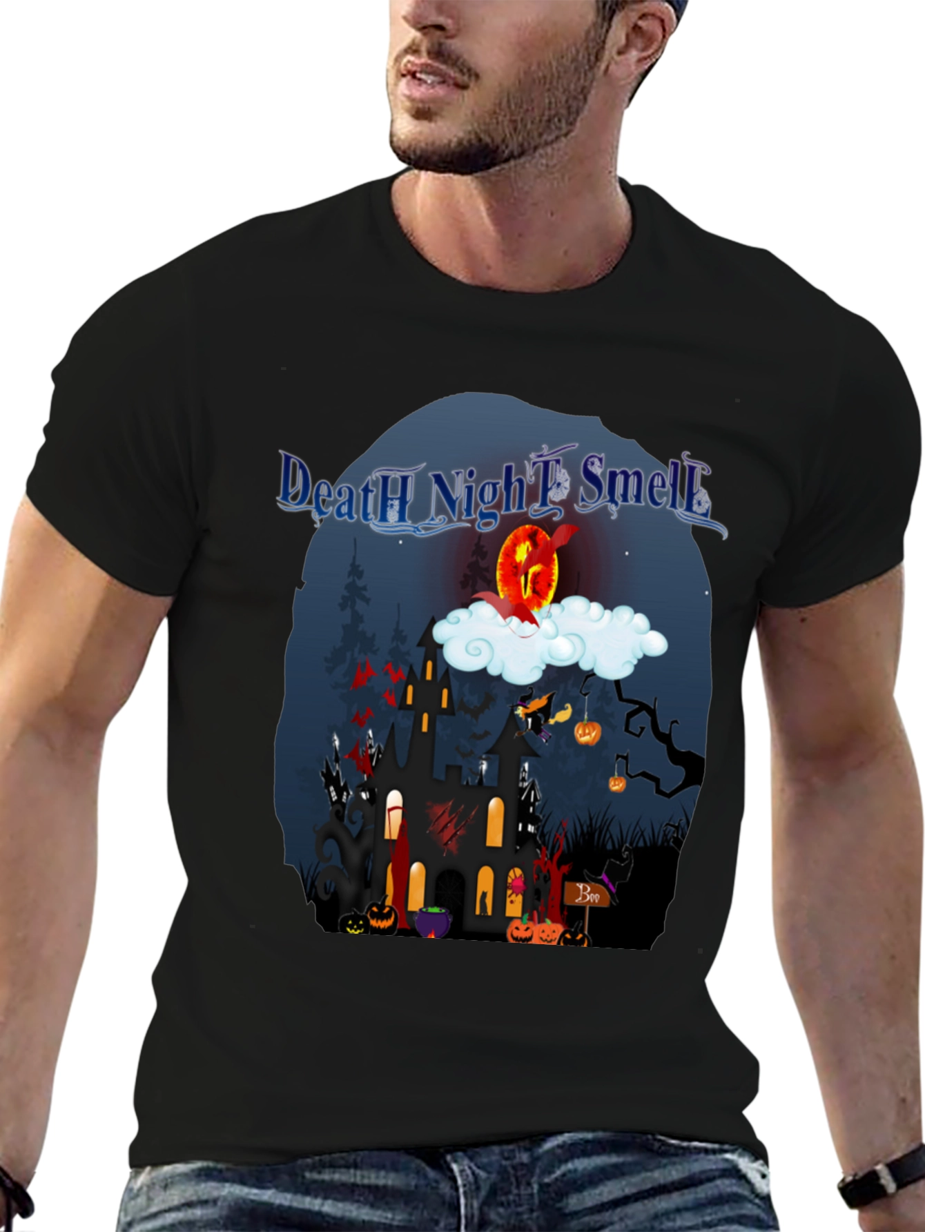 Death Night Smell T-Shirt Halloween Graphic Tee