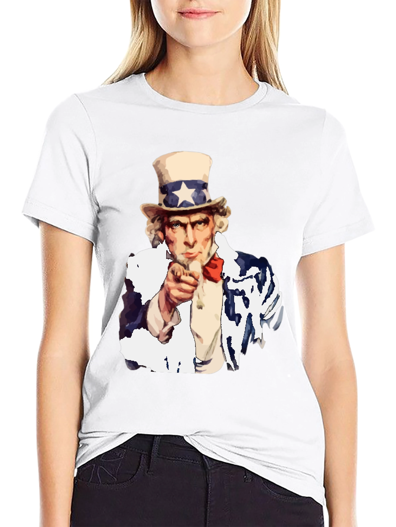 Uncle Sam Pointing Graphic T-Shirt