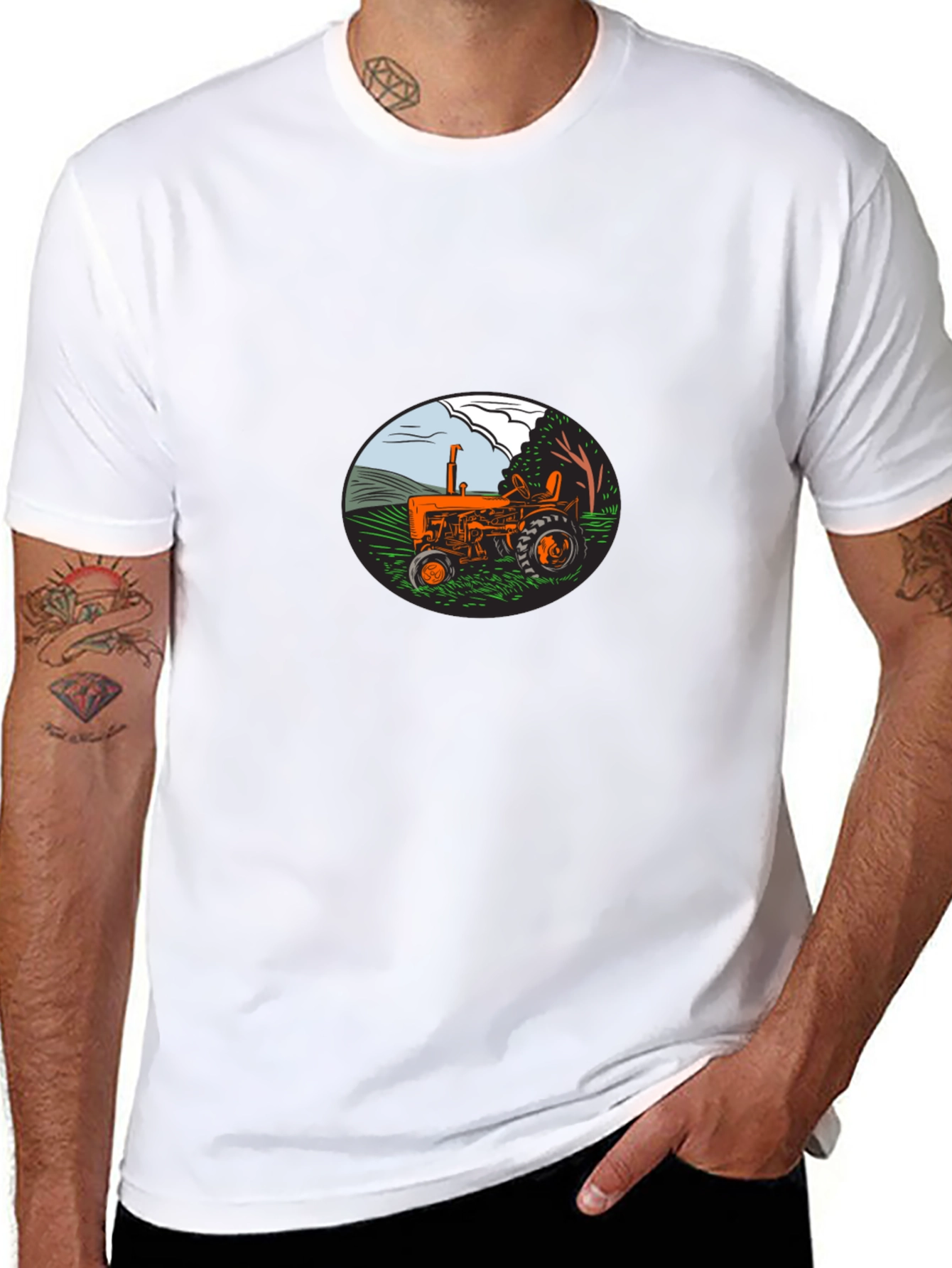 Tractor Graphic Tee - Farm Life Shirt