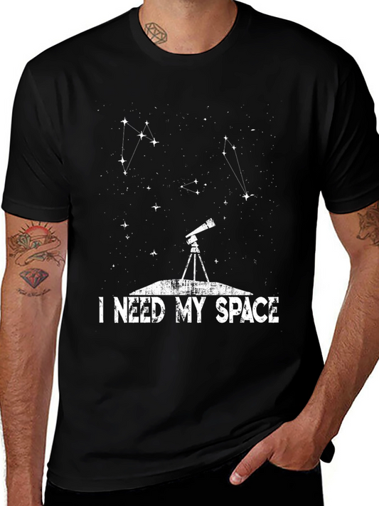 I Need My Space Graphic Tee - Astronomy Constellation Shirt