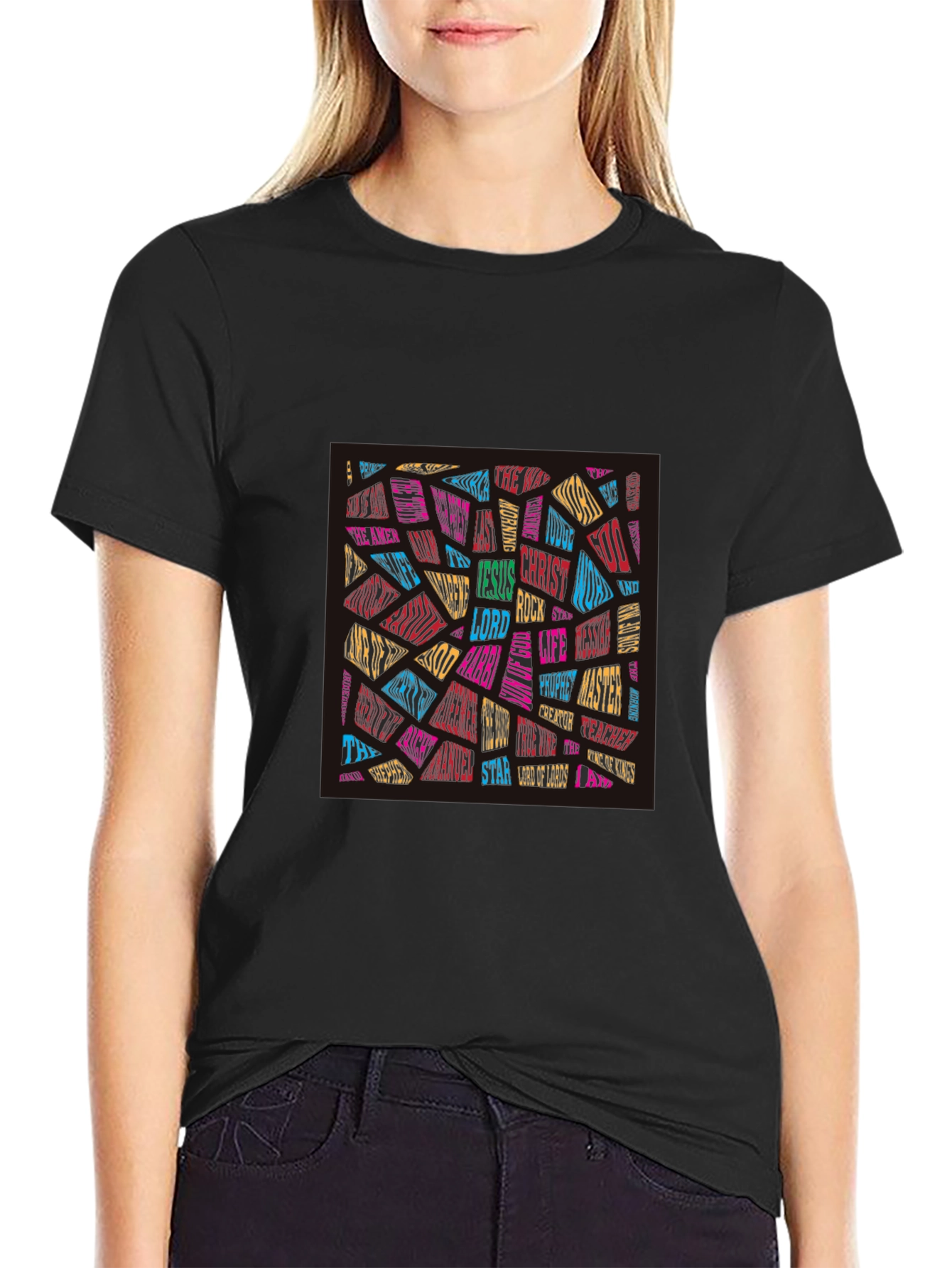 Faith-Inspired Word Art T-Shirt