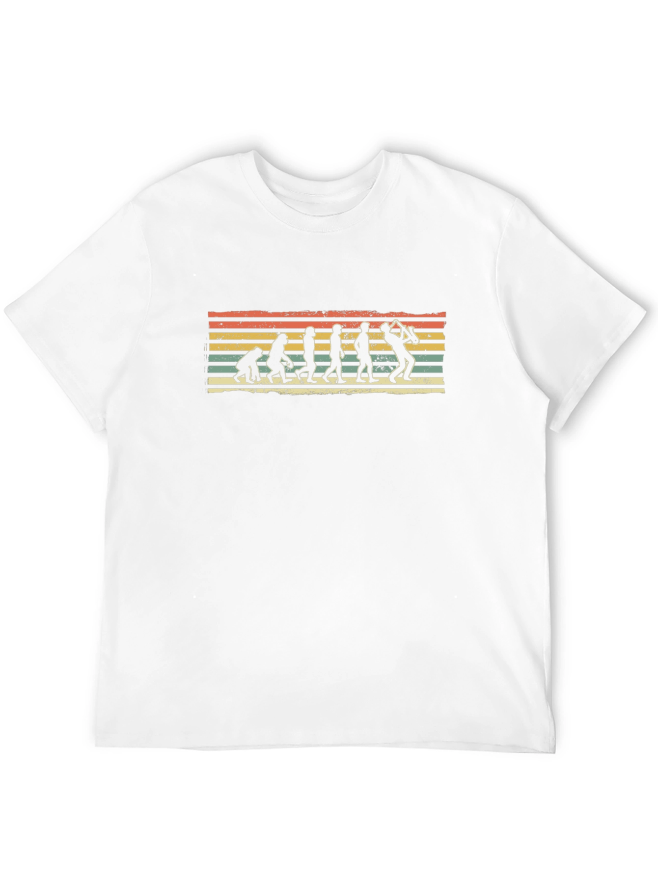 Evolution of Sax Man Black T-Shirt