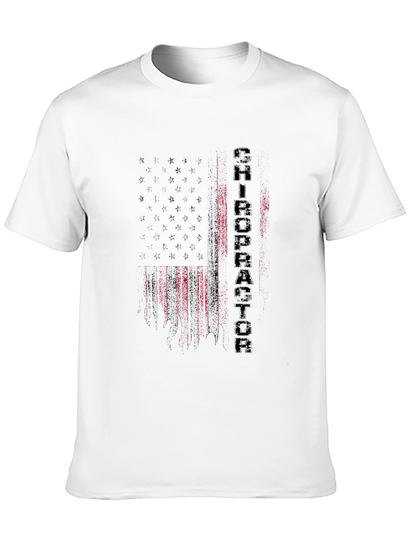 Chiropractor American Flag Graphic Tee