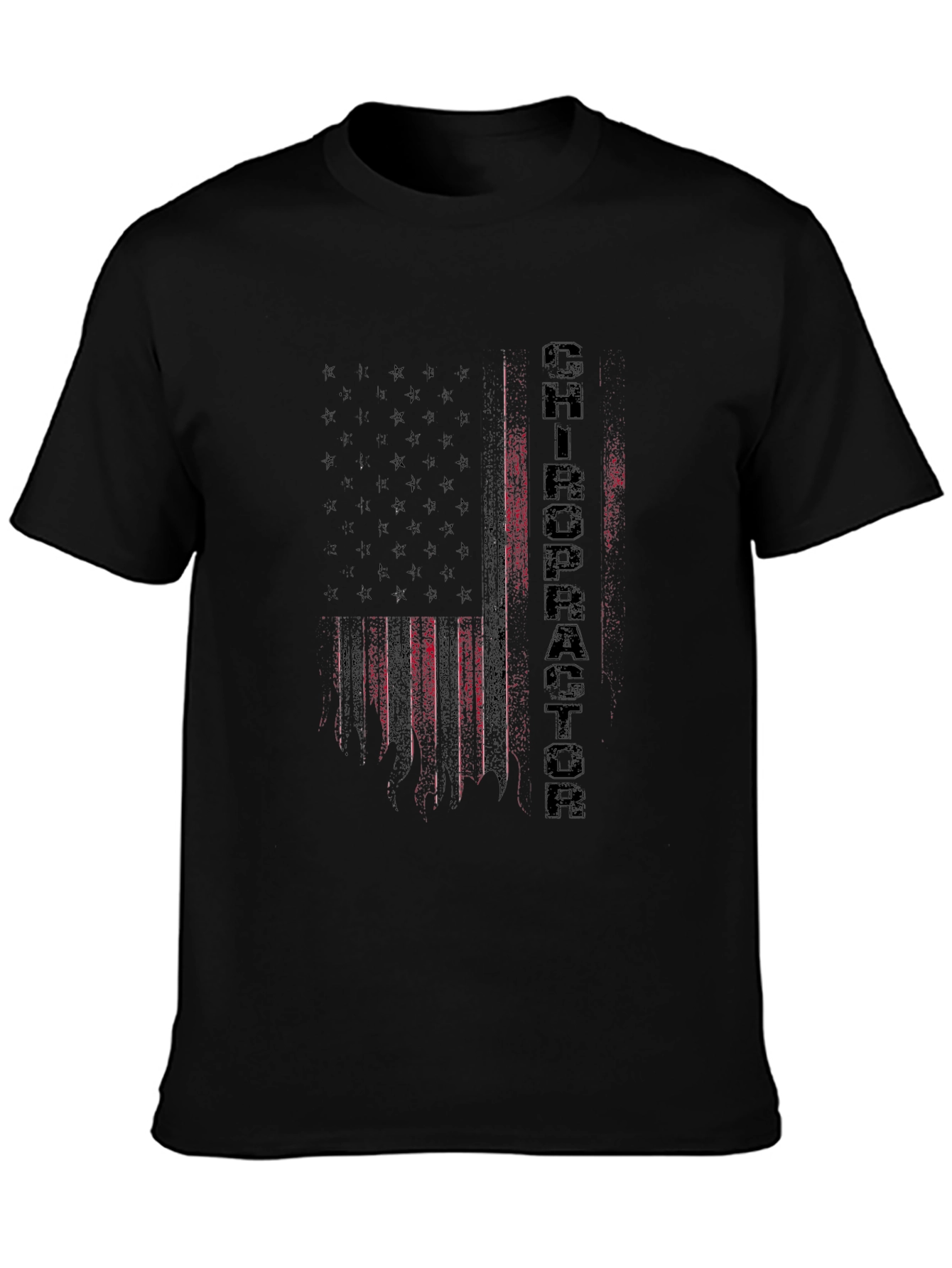 Chiropractor American Flag Graphic Tee