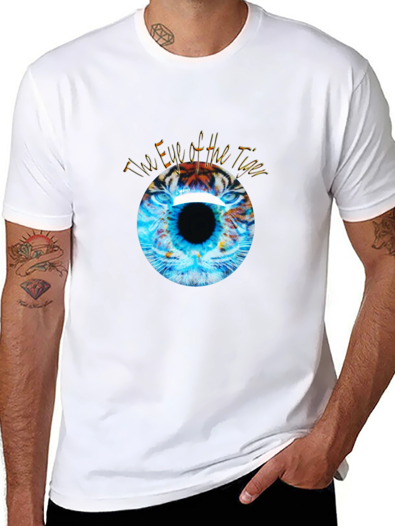 Eye of the Tiger Graphic Black T-Shirt