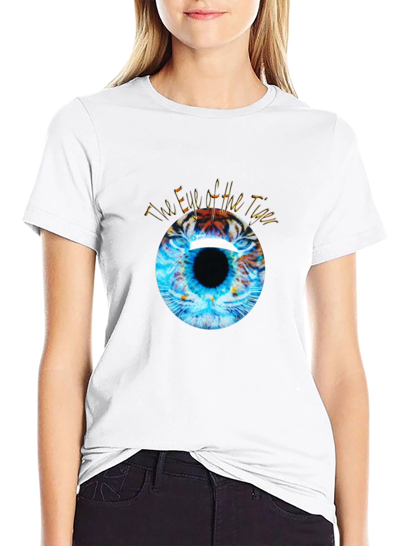 Eye of the Tiger Graphic Black T-Shirt