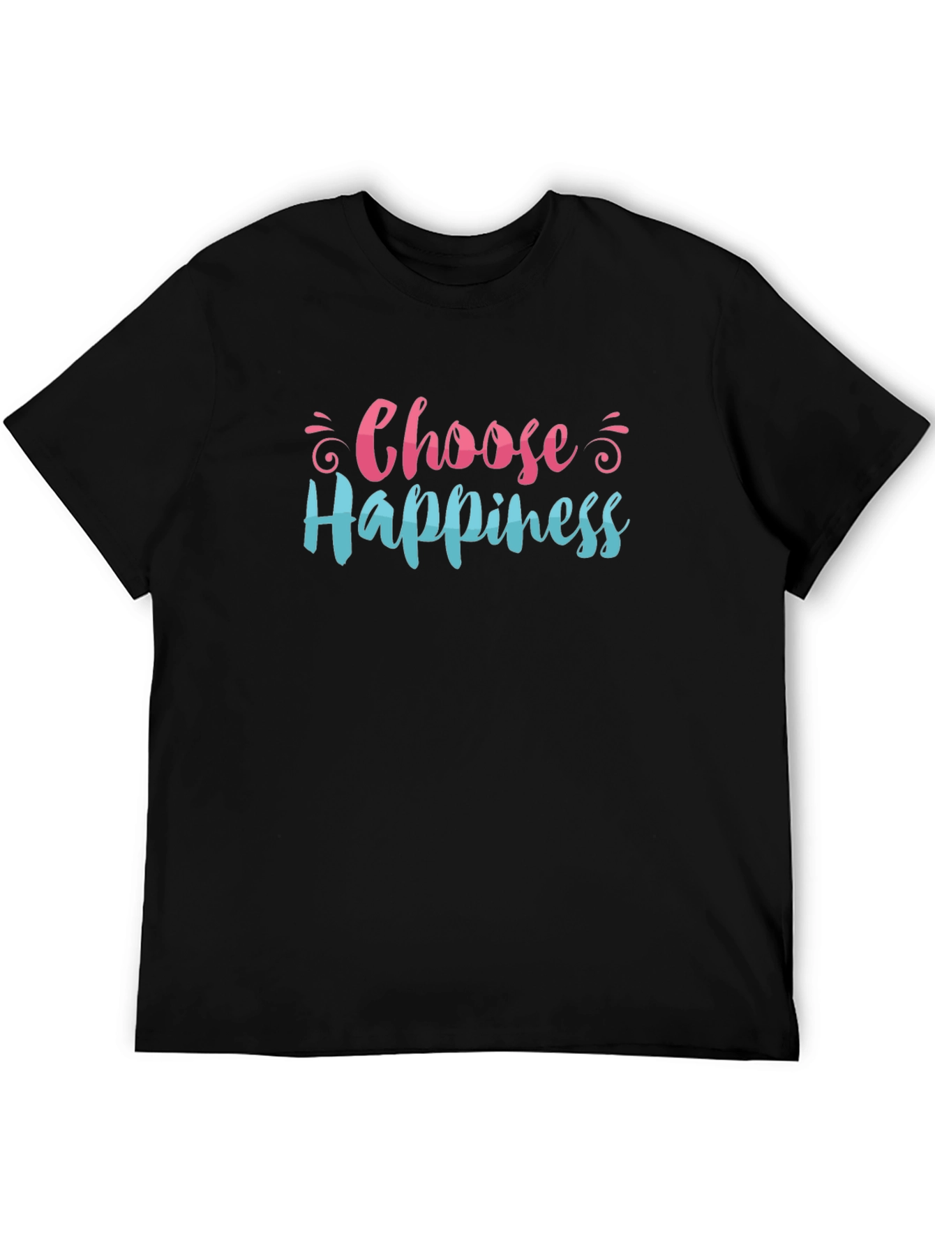 Choose Happiness Graphic Tee - Black