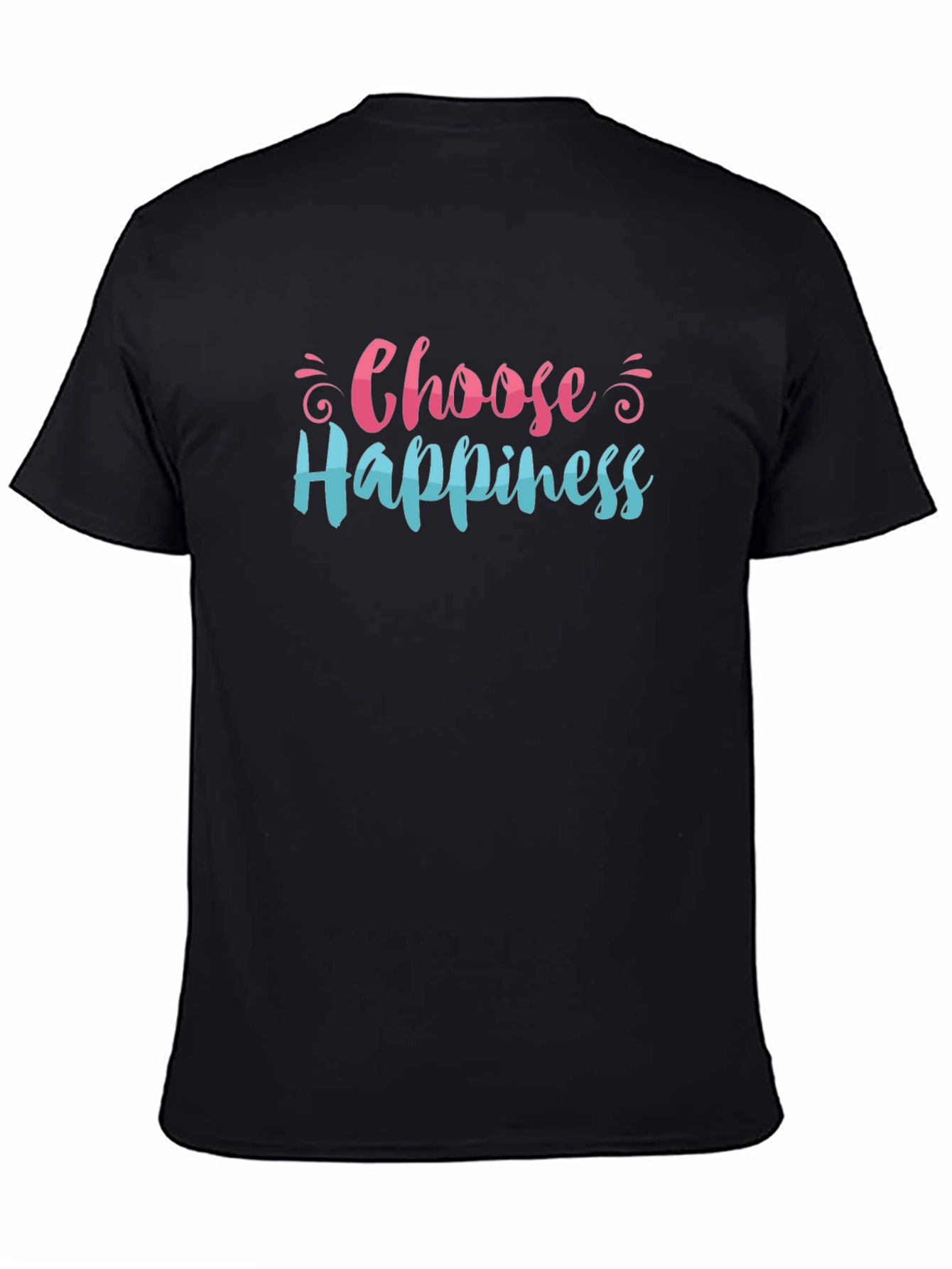 Choose Happiness Graphic Tee - Black