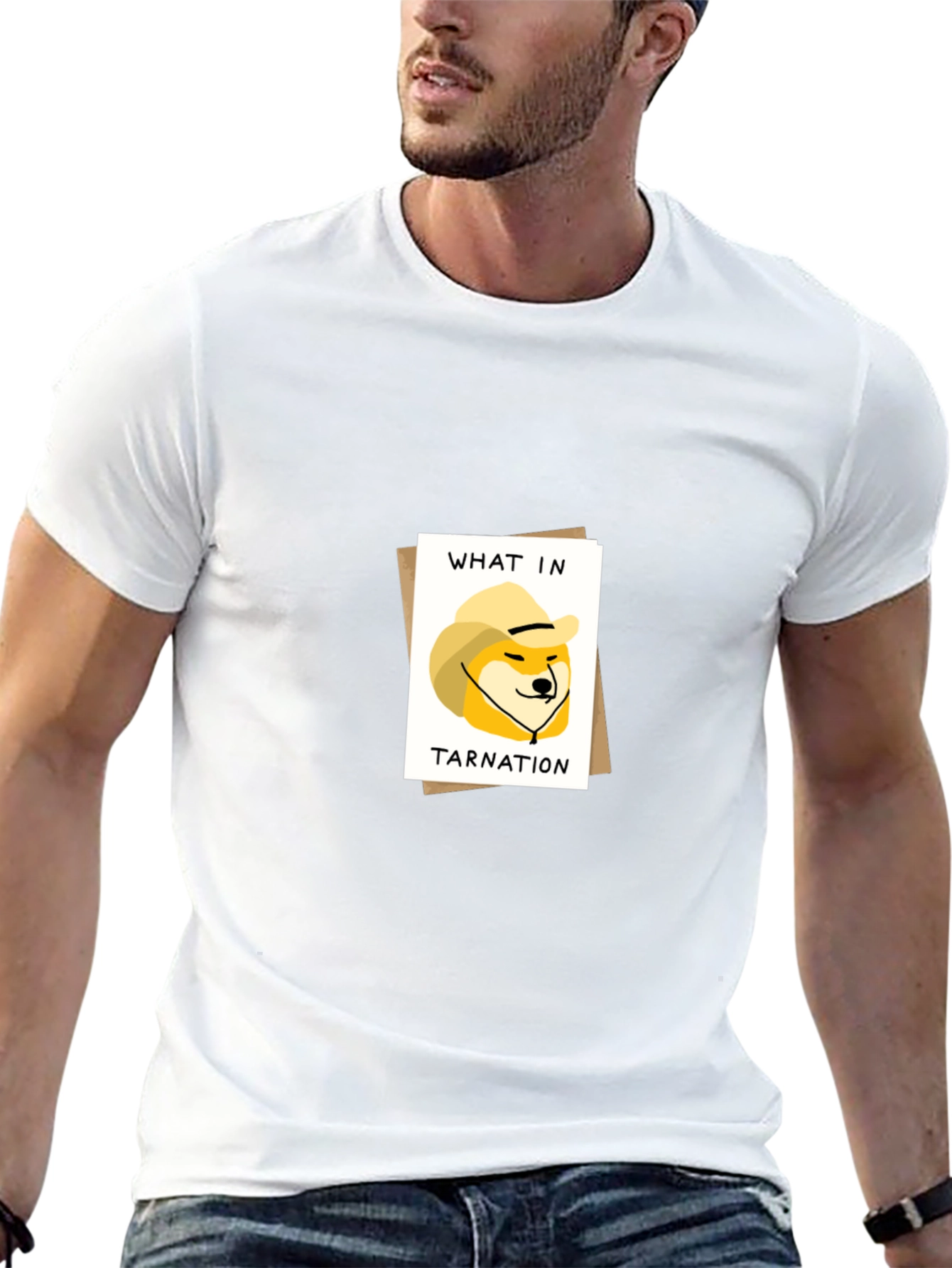 What in Tarnation Doge Meme Black T-Shirt
