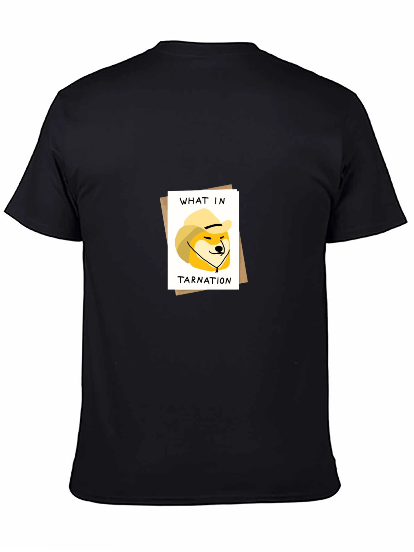 What in Tarnation Doge Meme Black T-Shirt