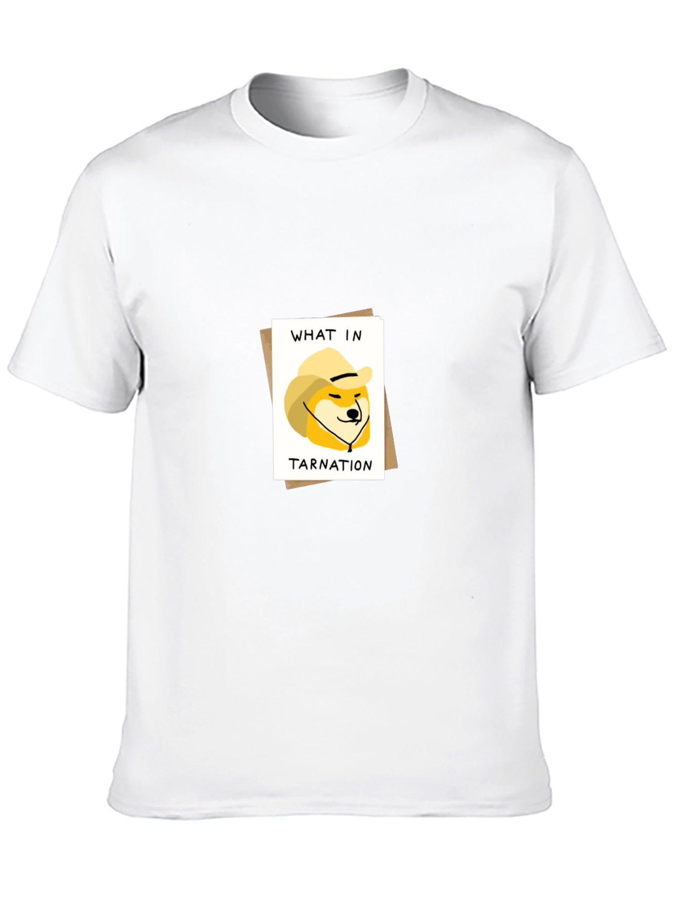 What in Tarnation Doge Meme Black T-Shirt