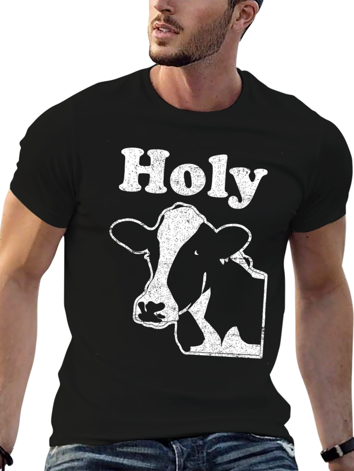Holy Cow Graphic T-Shirt - Black