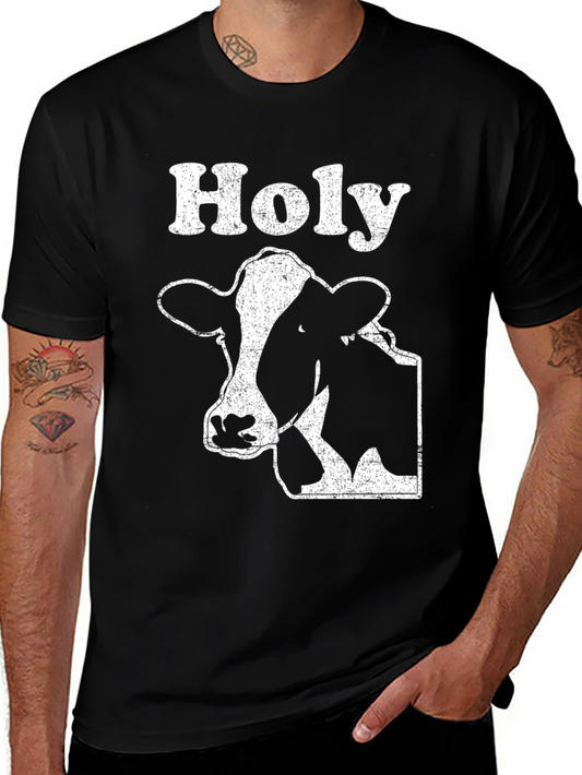 Holy Cow Graphic T-Shirt - Black