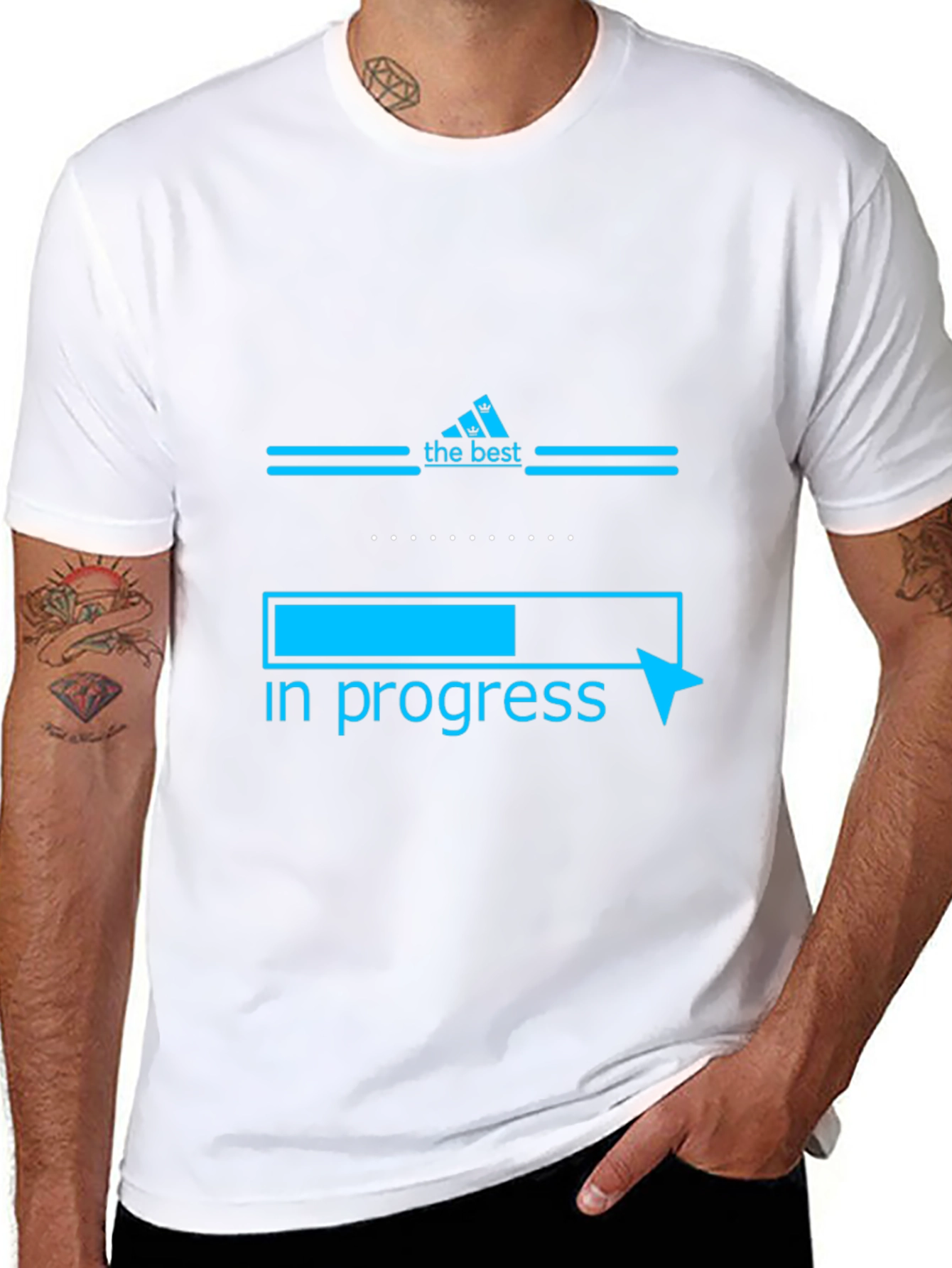 The Best In Progress Black Graphic T-Shirt
