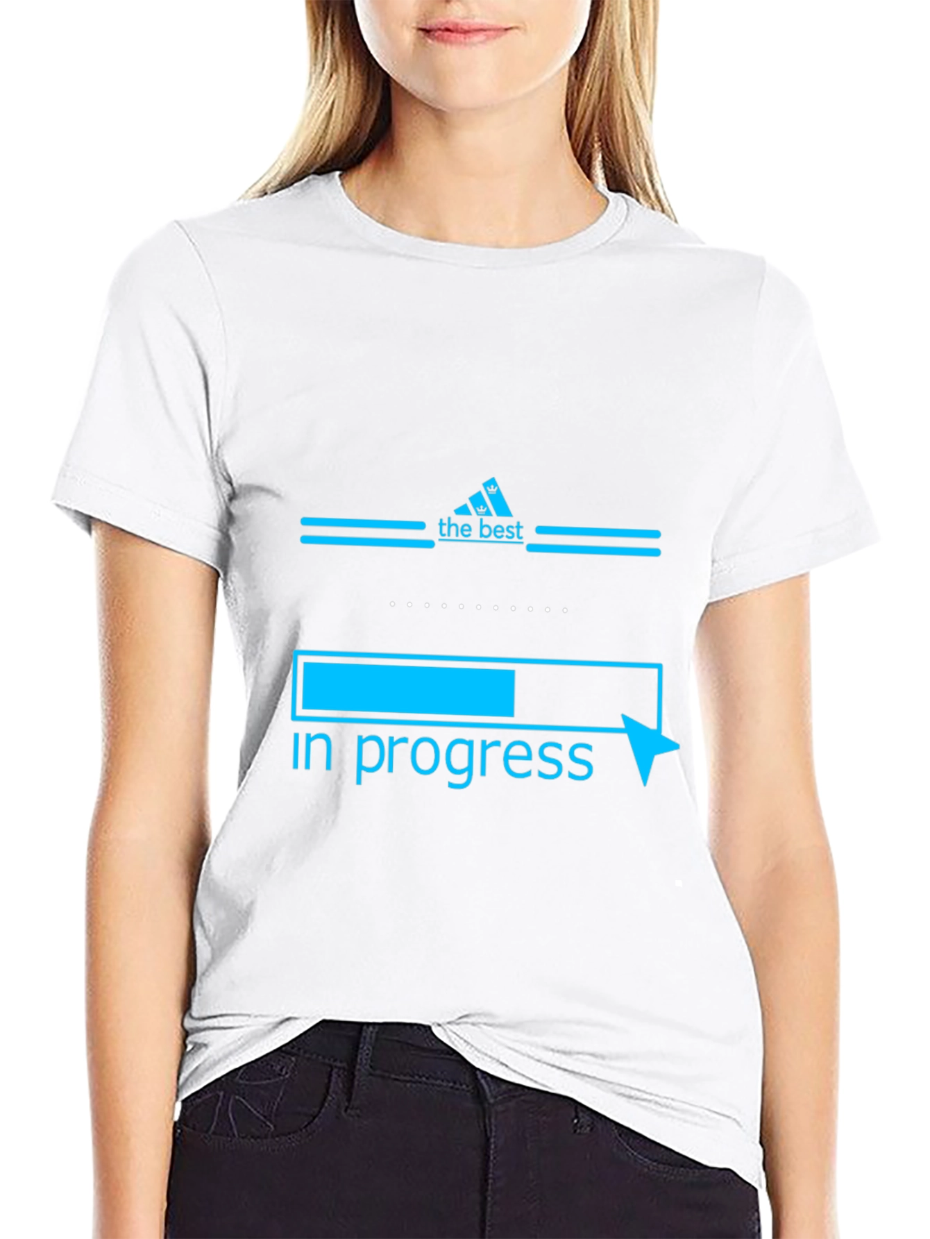 The Best In Progress Black Graphic T-Shirt