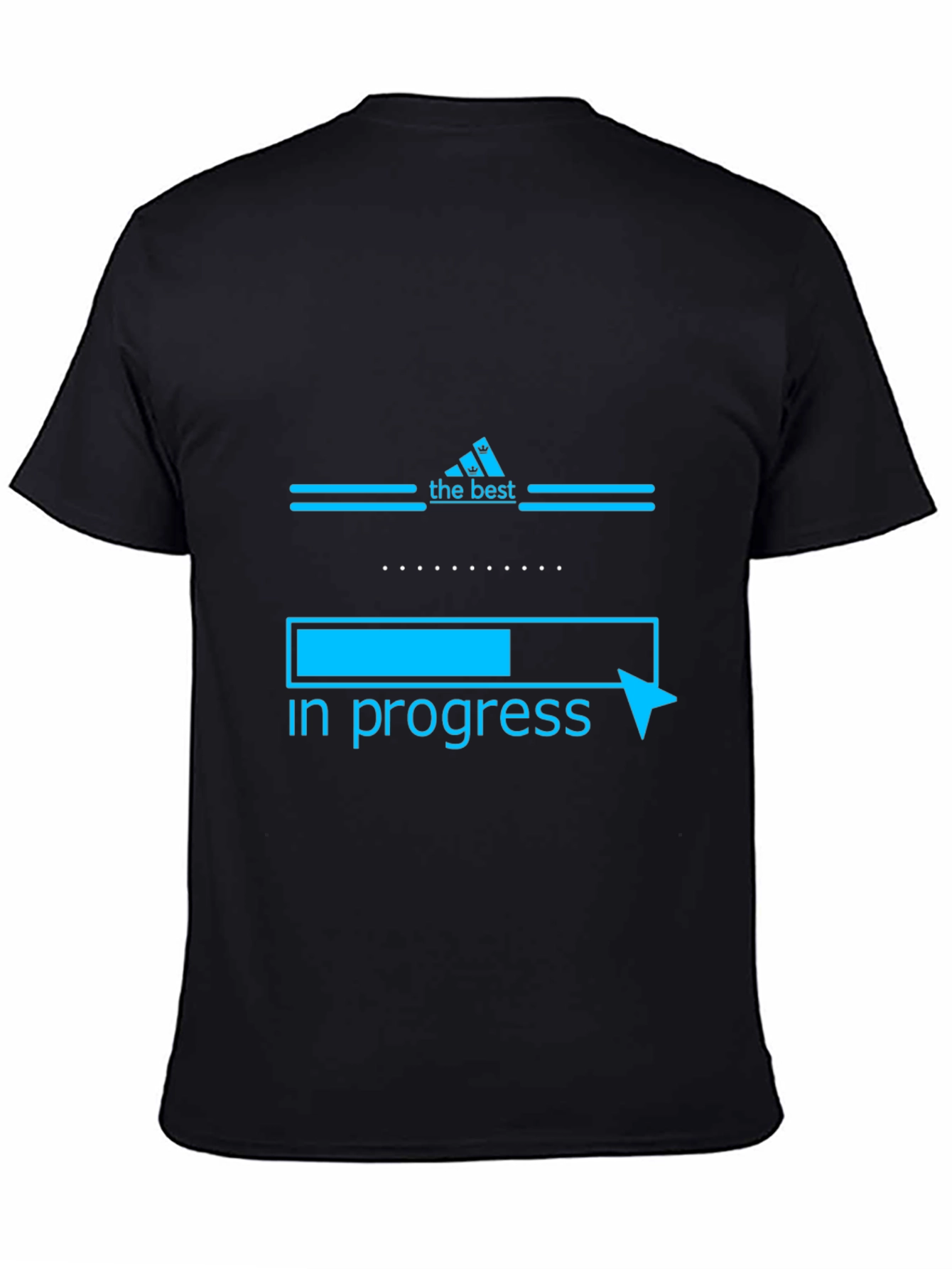 The Best In Progress Black Graphic T-Shirt
