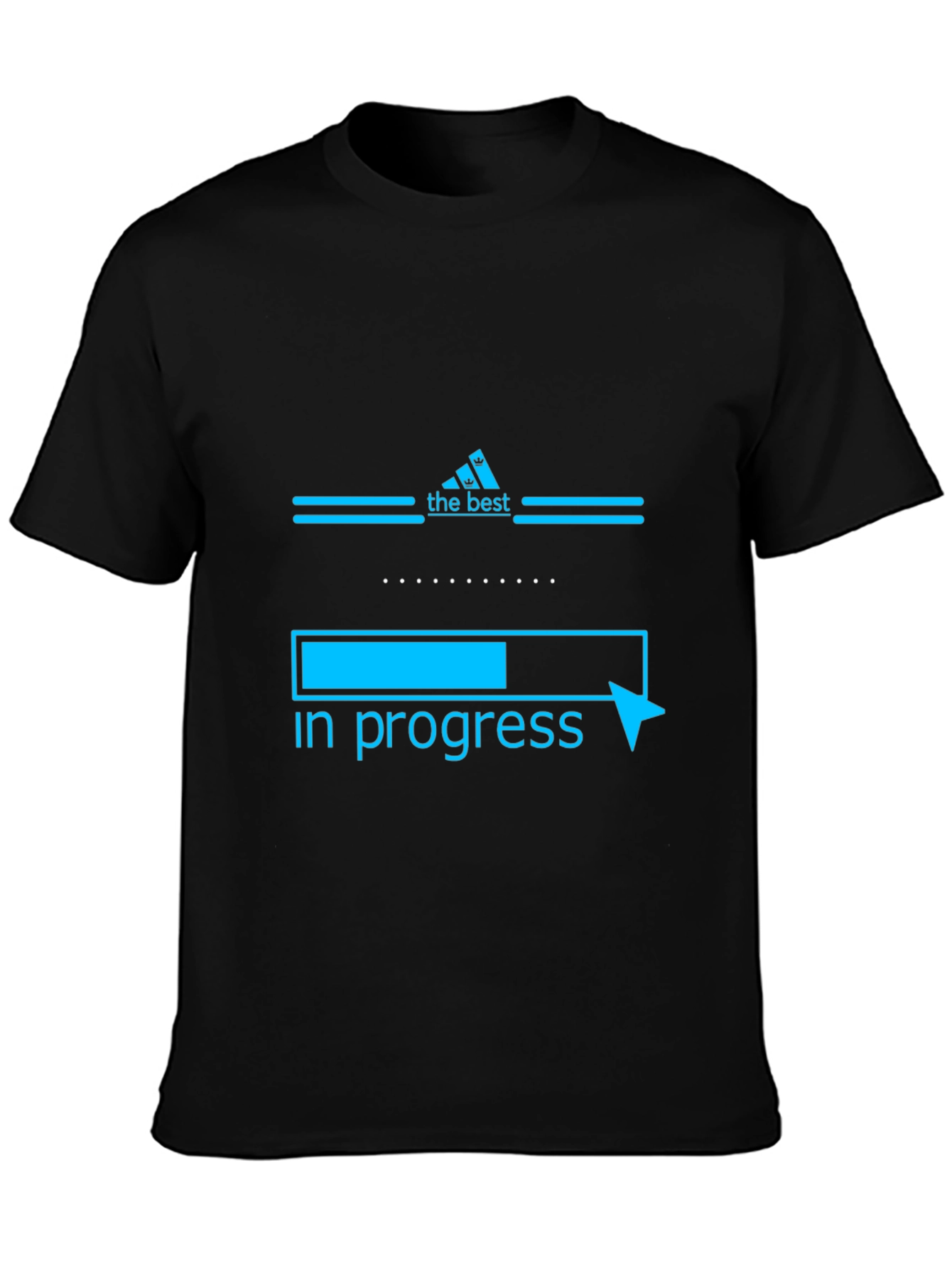 The Best In Progress Black Graphic T-Shirt