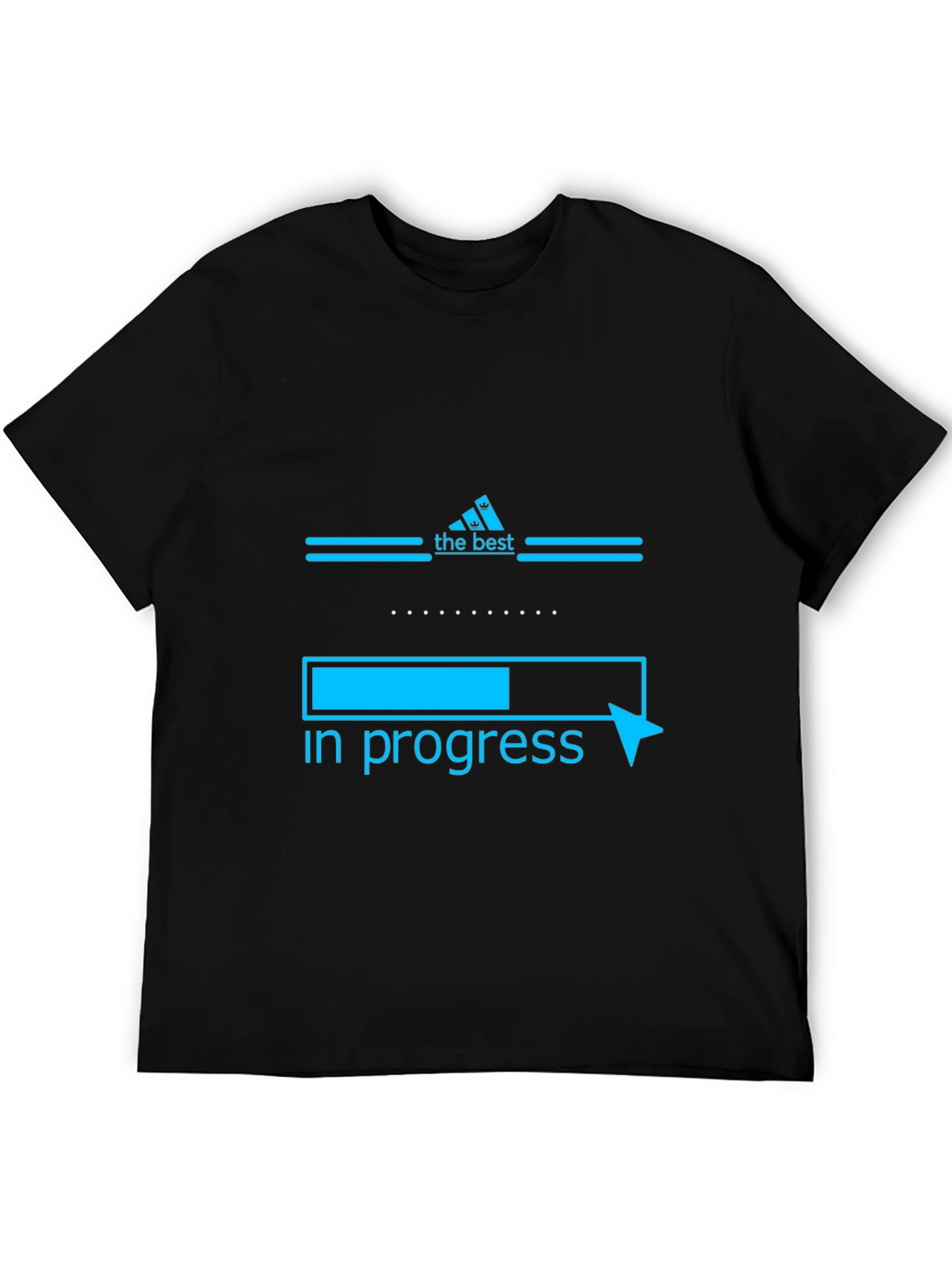 The Best In Progress Black Graphic T-Shirt