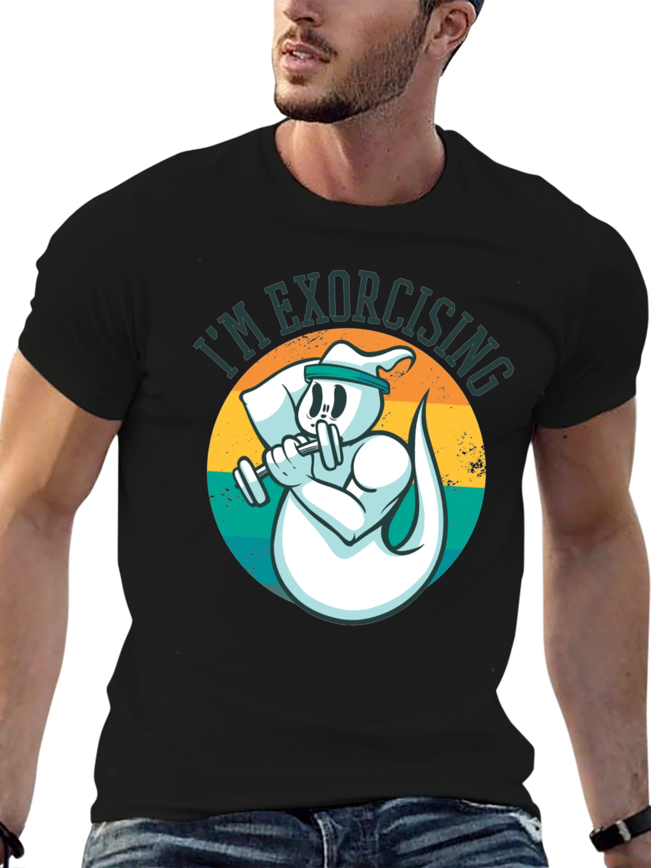 Funny Im Exorcising Ghost Workout T-Shirt