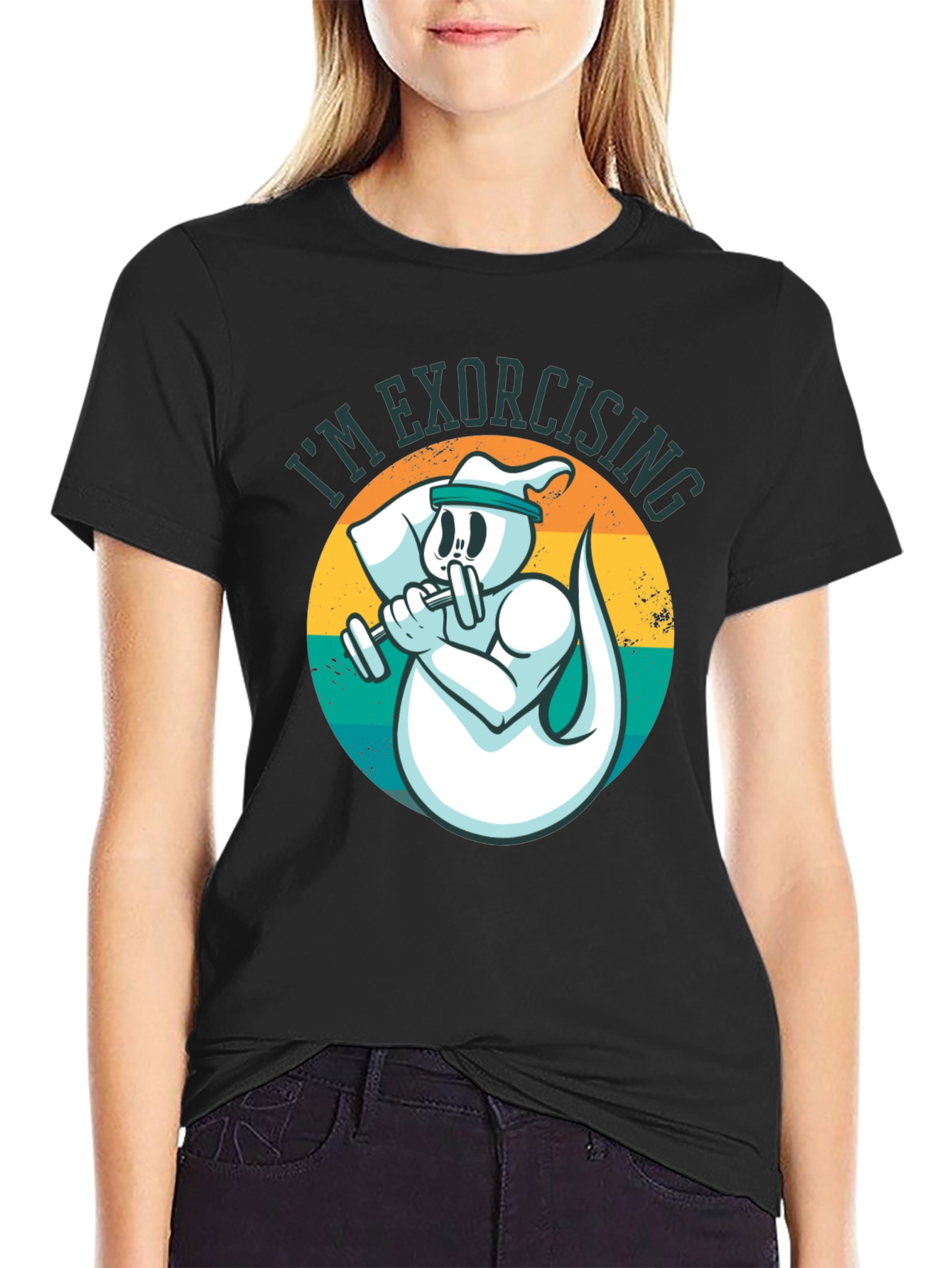 Funny Im Exorcising Ghost Workout T-Shirt