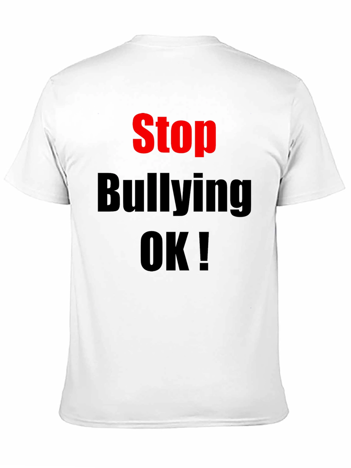 Stop Bullying T-Shirt Black Anti-Bully Awareness Tee