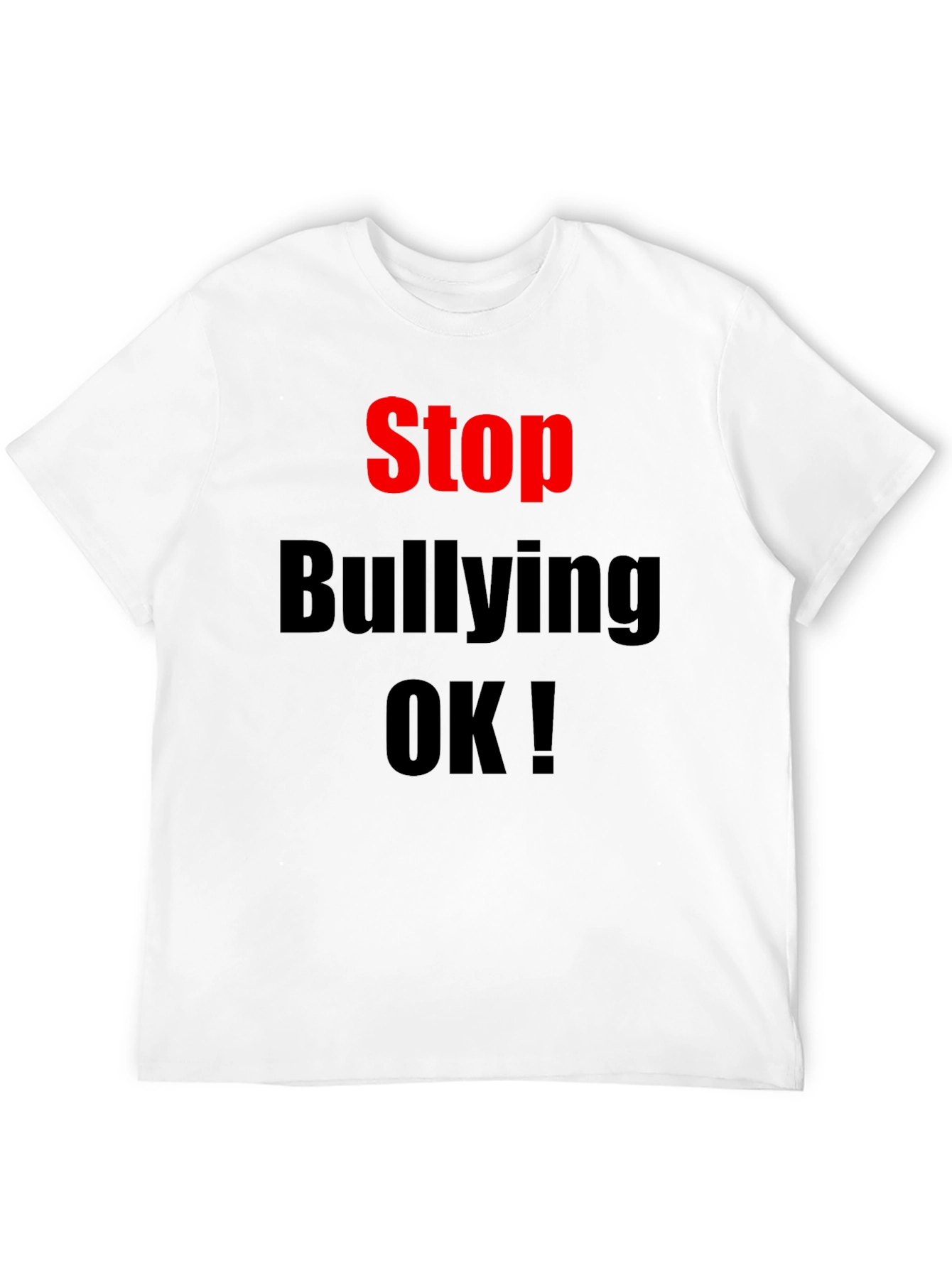 Stop Bullying T-Shirt Black Anti-Bully Awareness Tee