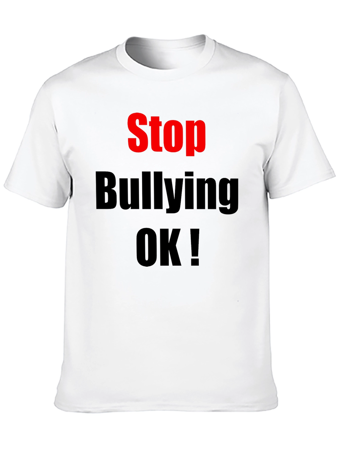 Stop Bullying T-Shirt Black Anti-Bully Awareness Tee