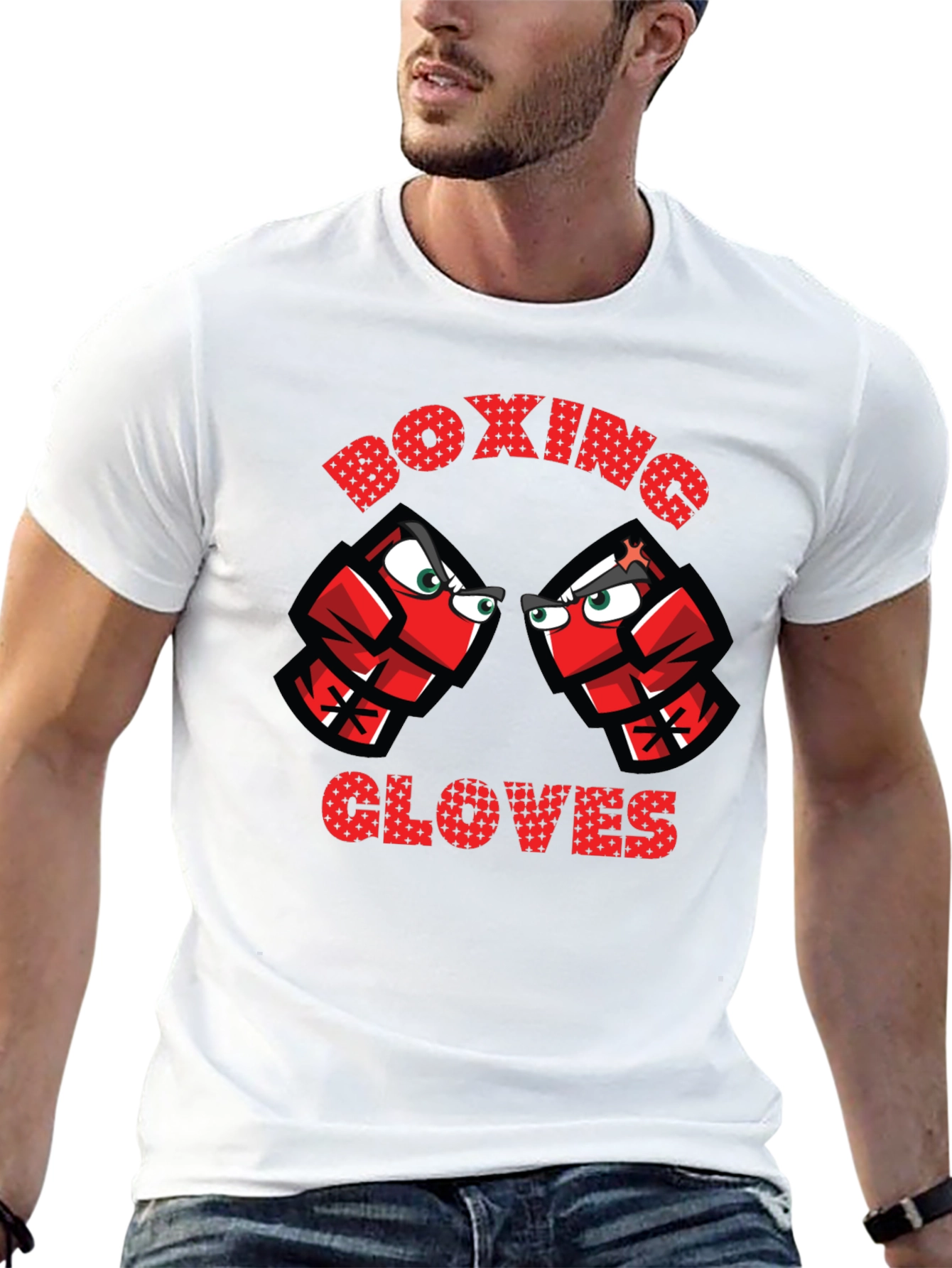 Boxing Gloves Graphic Tee - Punchy Style
