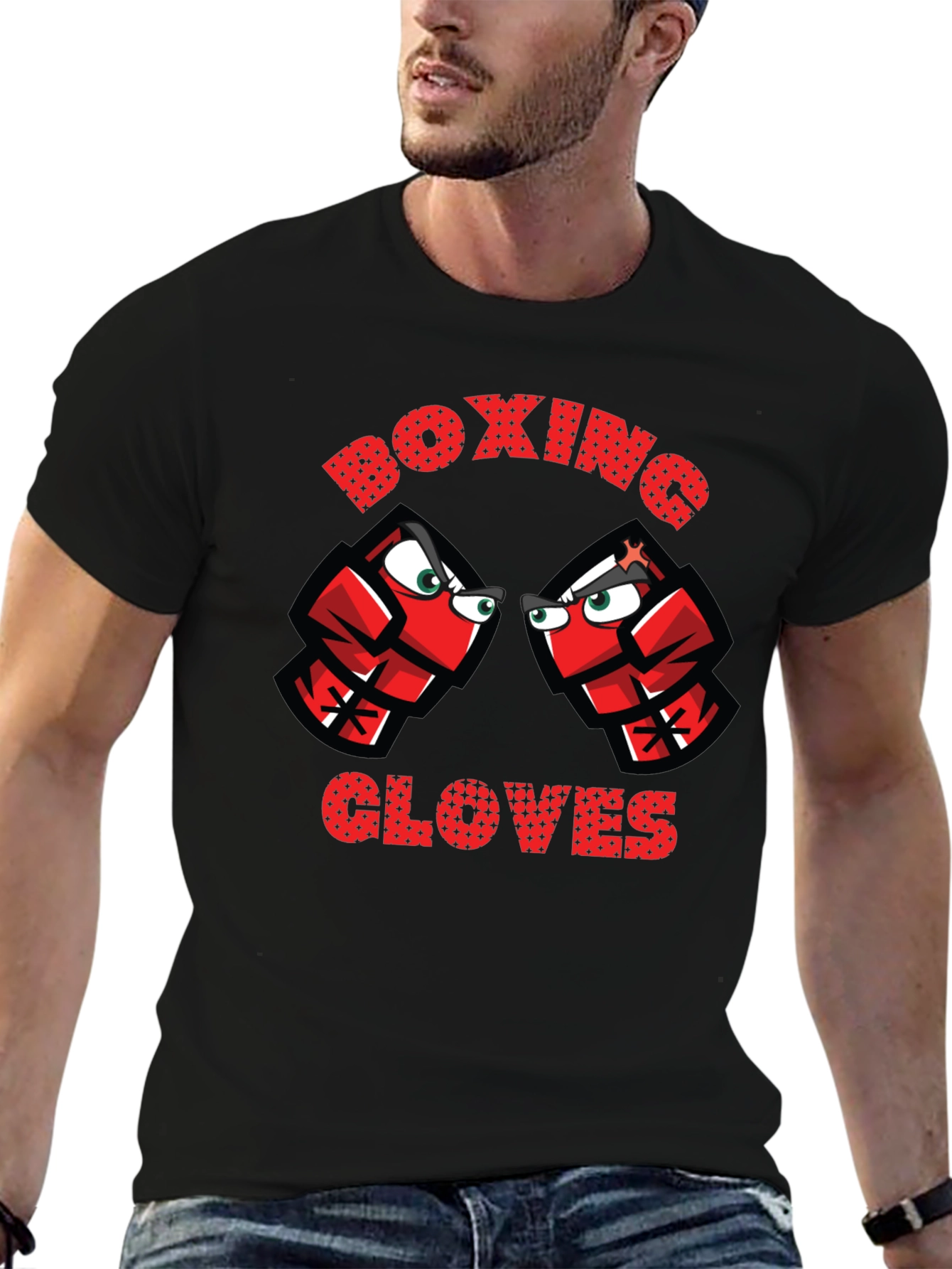 Boxing Gloves Graphic Tee - Punchy Style