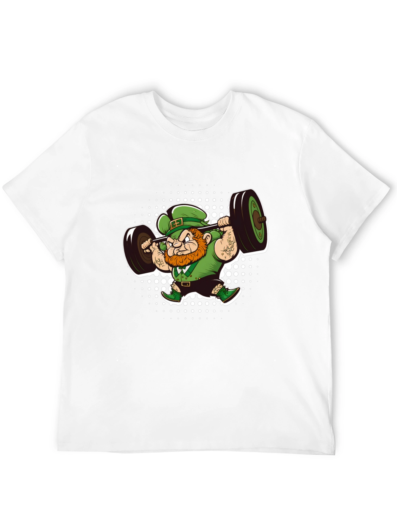 Leprechaun Lifting Barbell T-Shirt