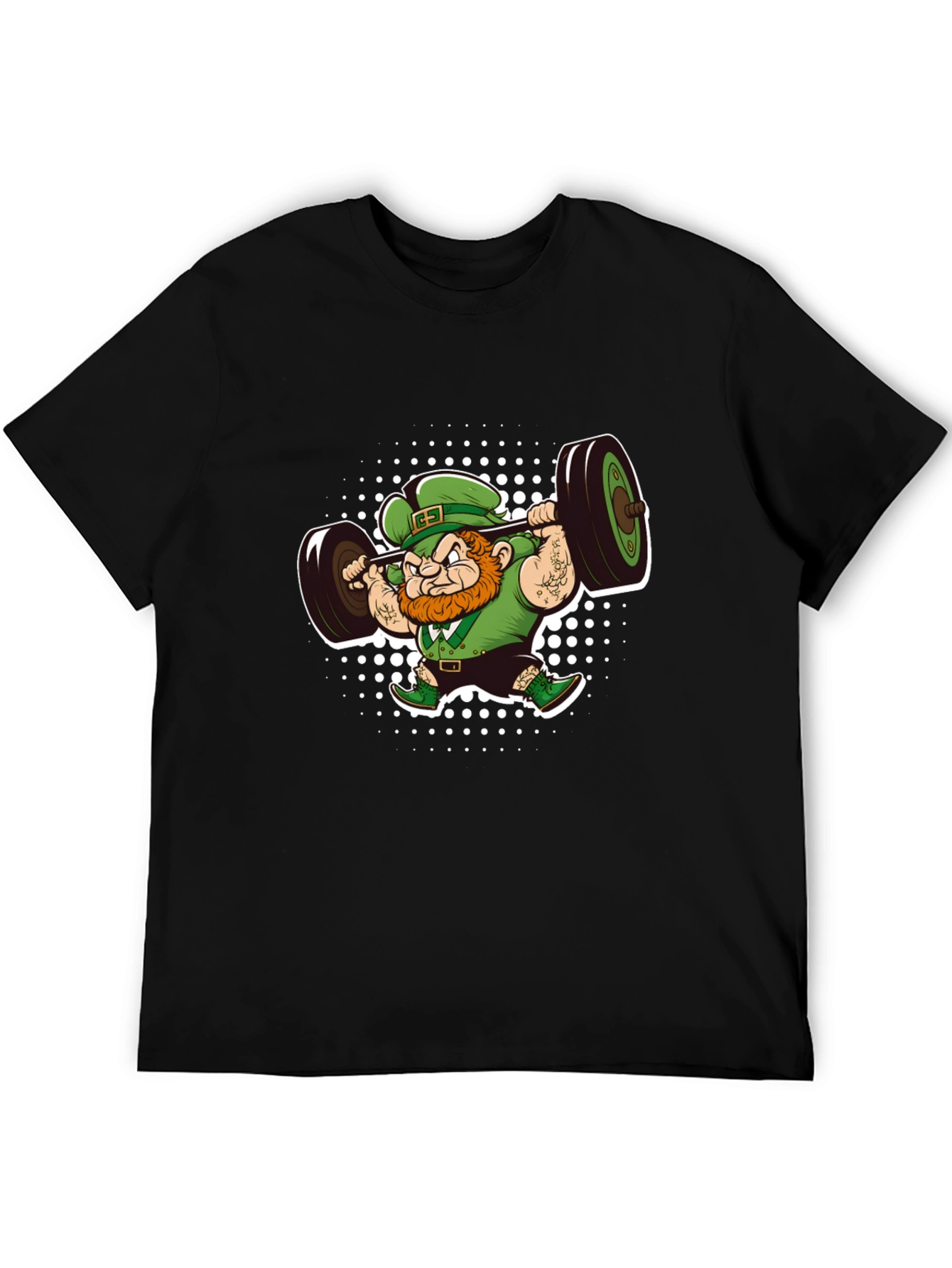 Leprechaun Lifting Barbell T-Shirt
