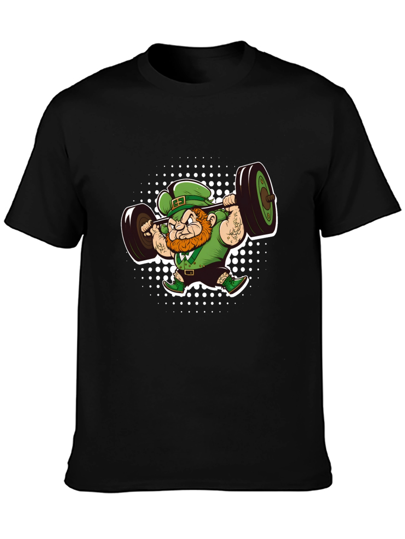 Leprechaun Lifting Barbell T-Shirt