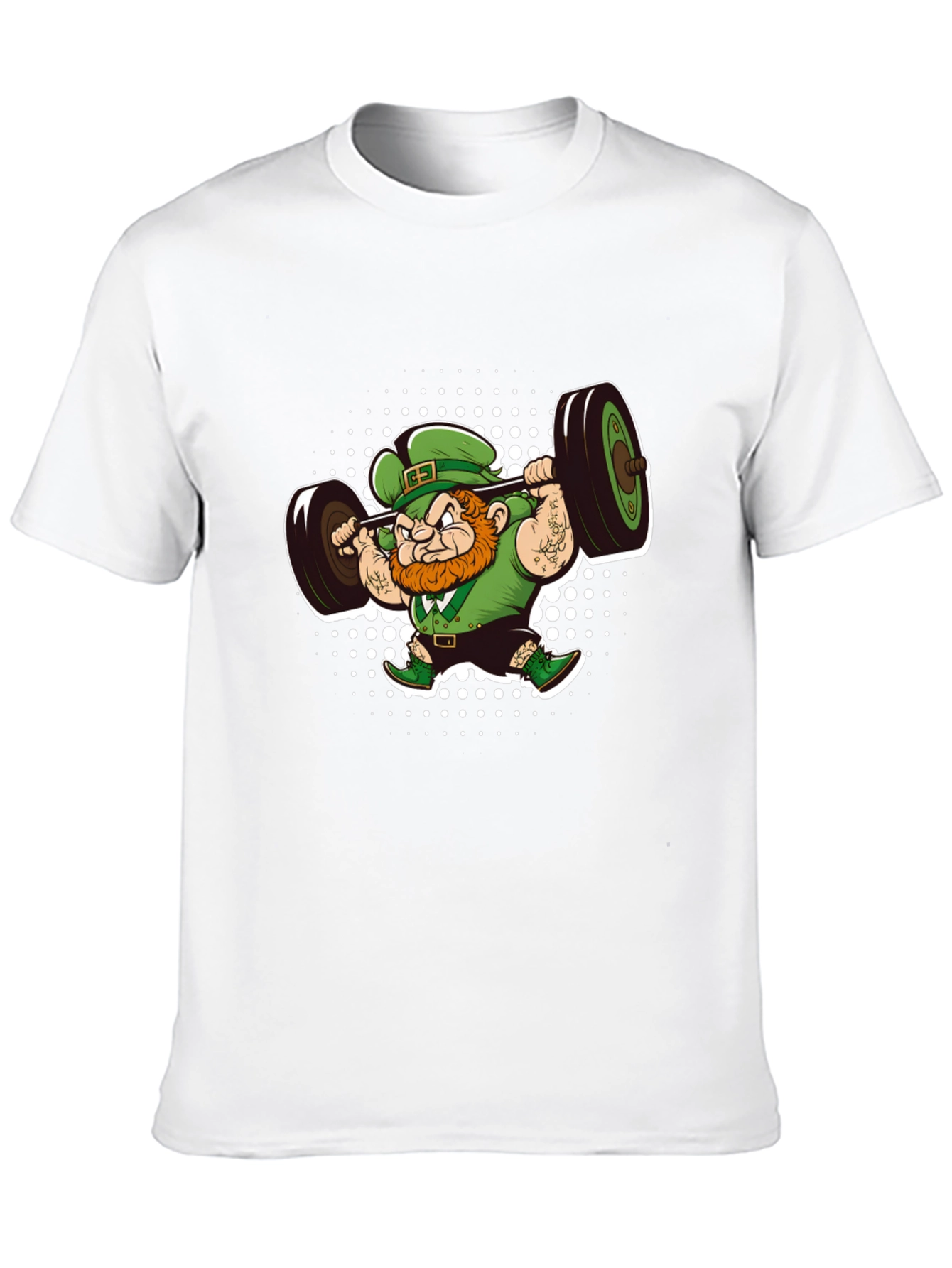 Leprechaun Lifting Barbell T-Shirt